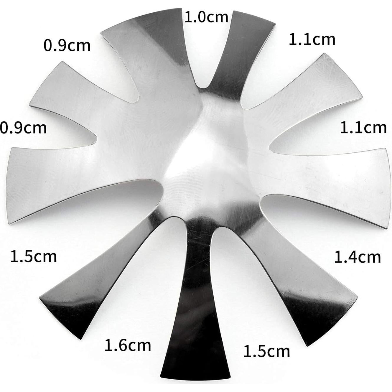 Cortador de Uñas Francesas HJ-NAT196 Acero Inoxidable 9 Tamaños