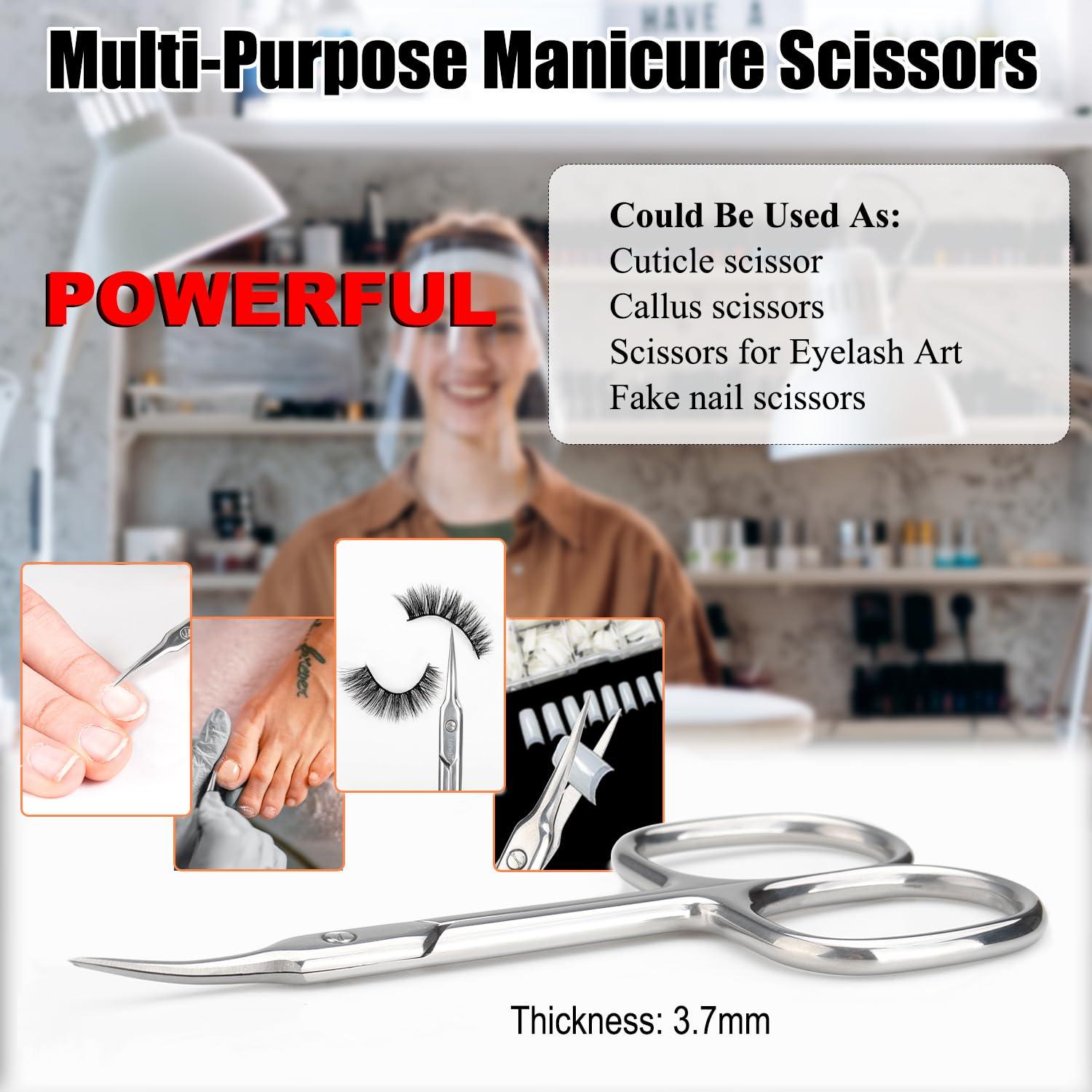 Tijeras de Cutícula LePinko, Acero Inoxidable, Punta Fina