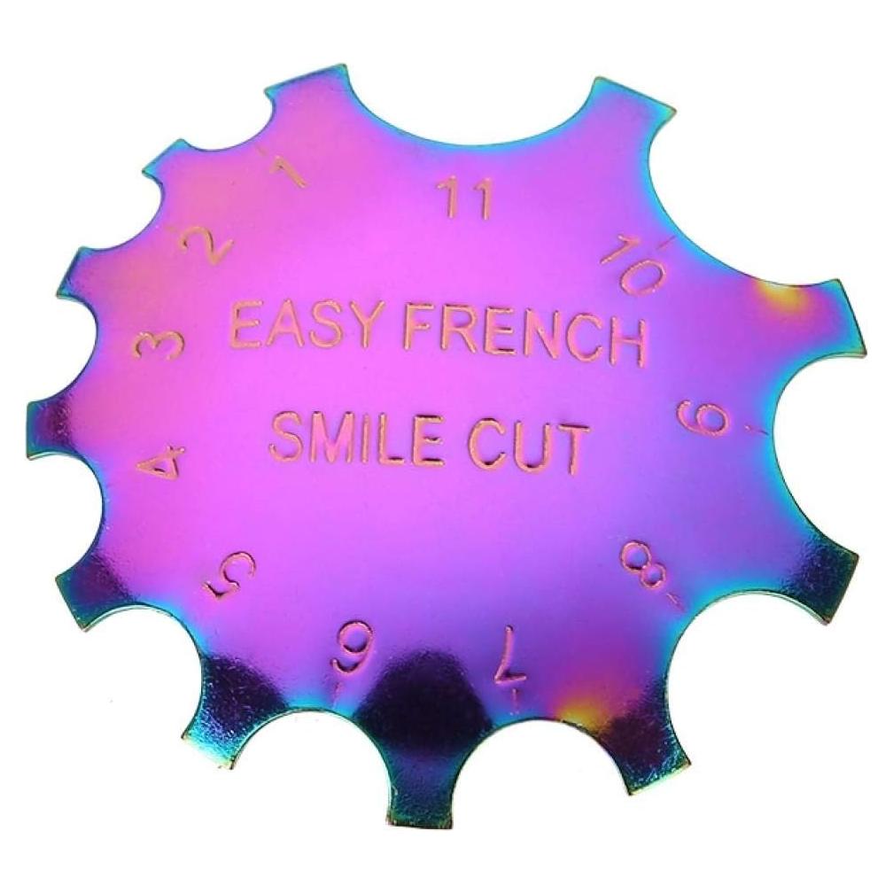 Plantilla de Uñas ZJchao Acero Inoxidable 5.5cm Francesa