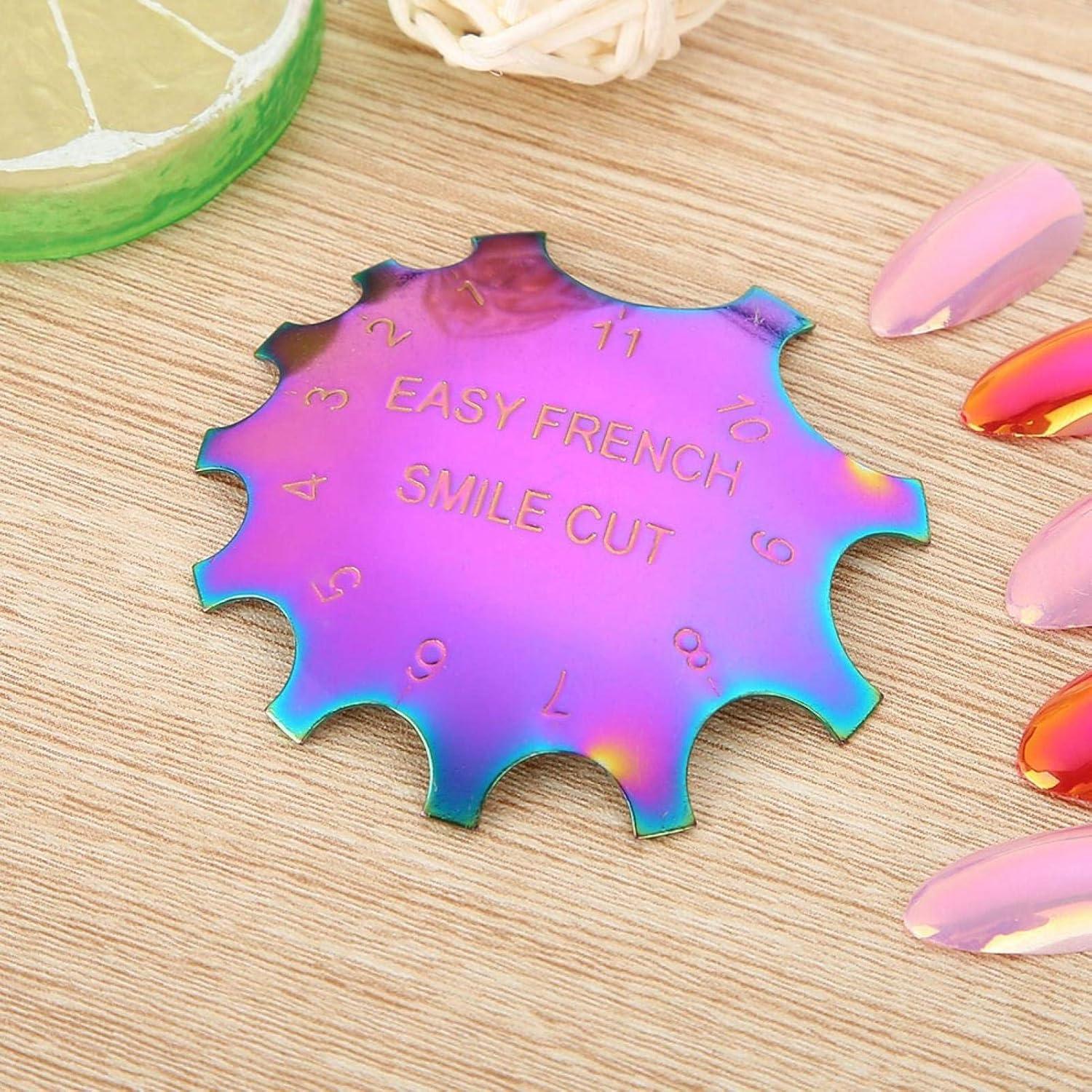 Plantilla de Uñas ZJchao Acero Inoxidable 5.5cm Francesa