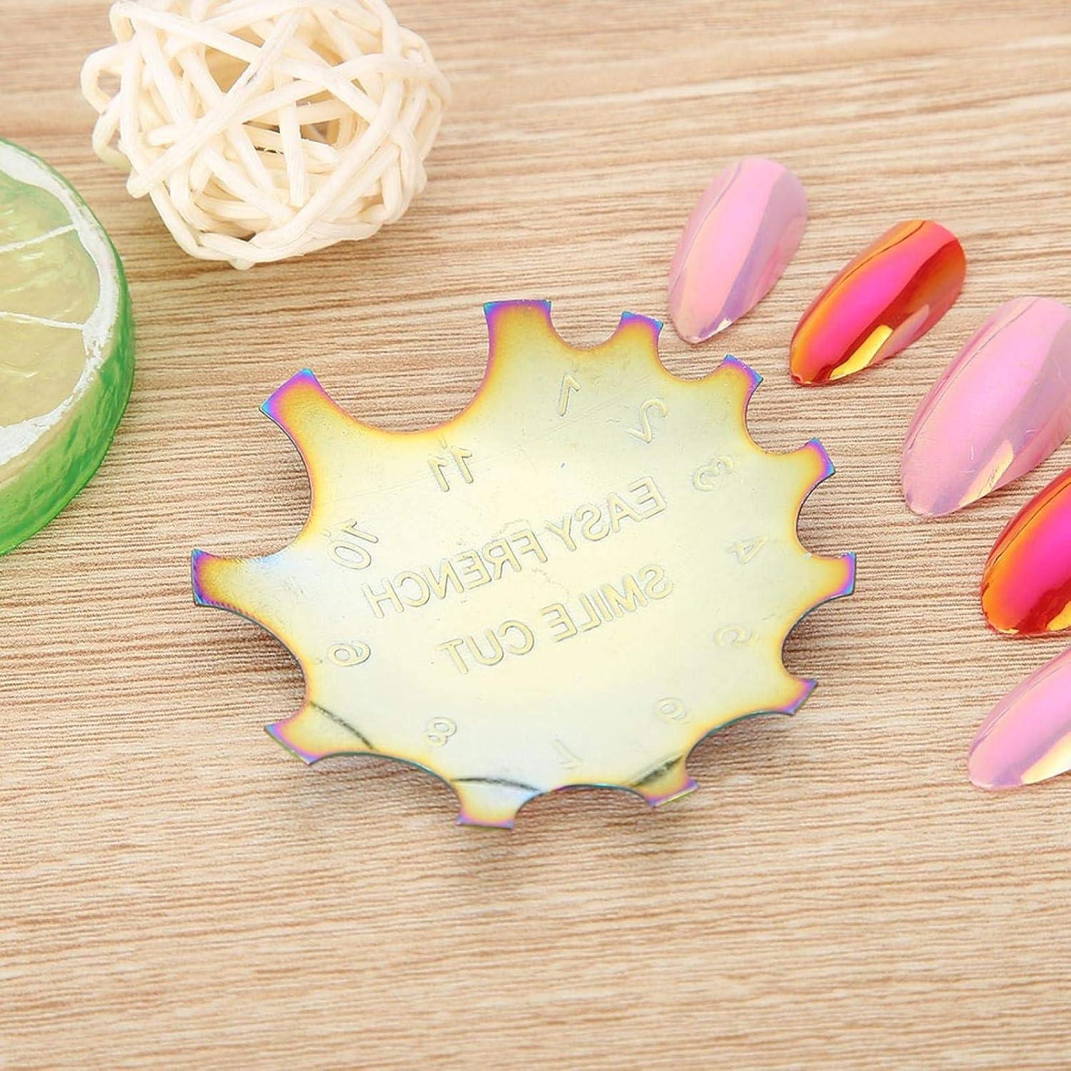 Plantilla de Uñas ZJchao Acero Inoxidable 5.5cm Francesa