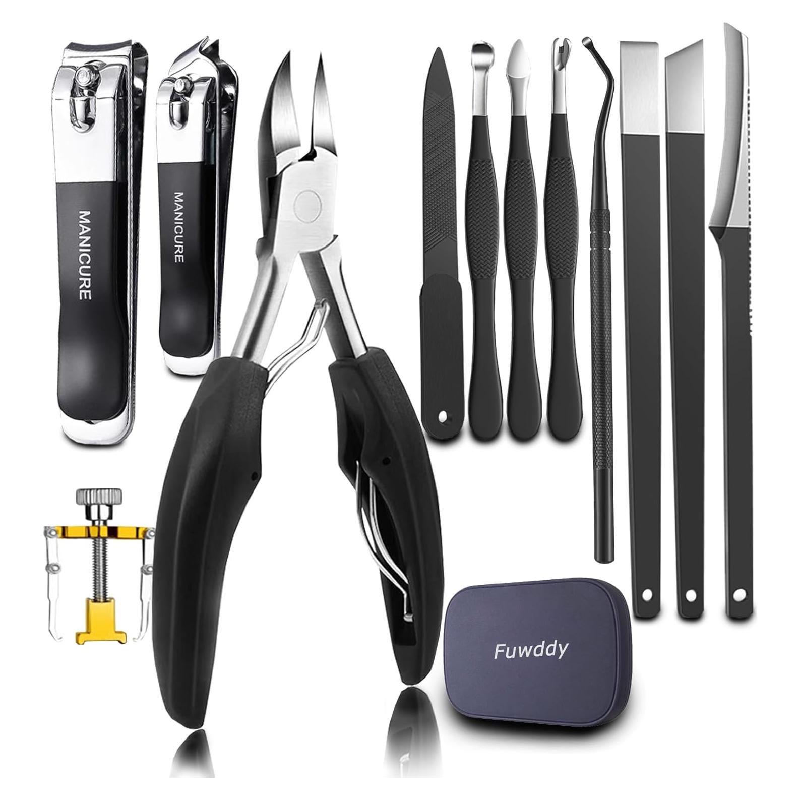 Set de Cortadores de Uñas Multifuncional Fuwddy 12 en 1