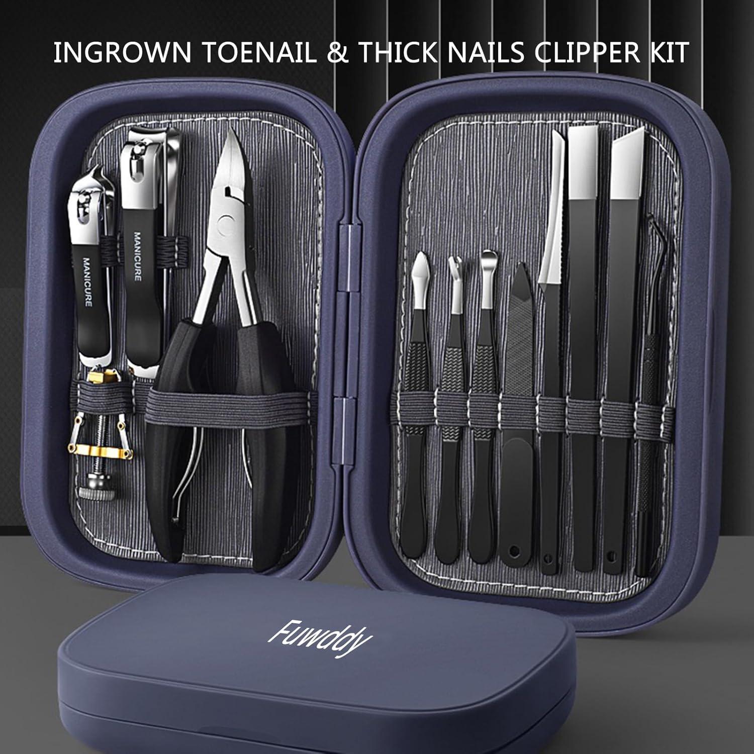 Set de Cortadores de Uñas Multifuncional Fuwddy 12 en 1