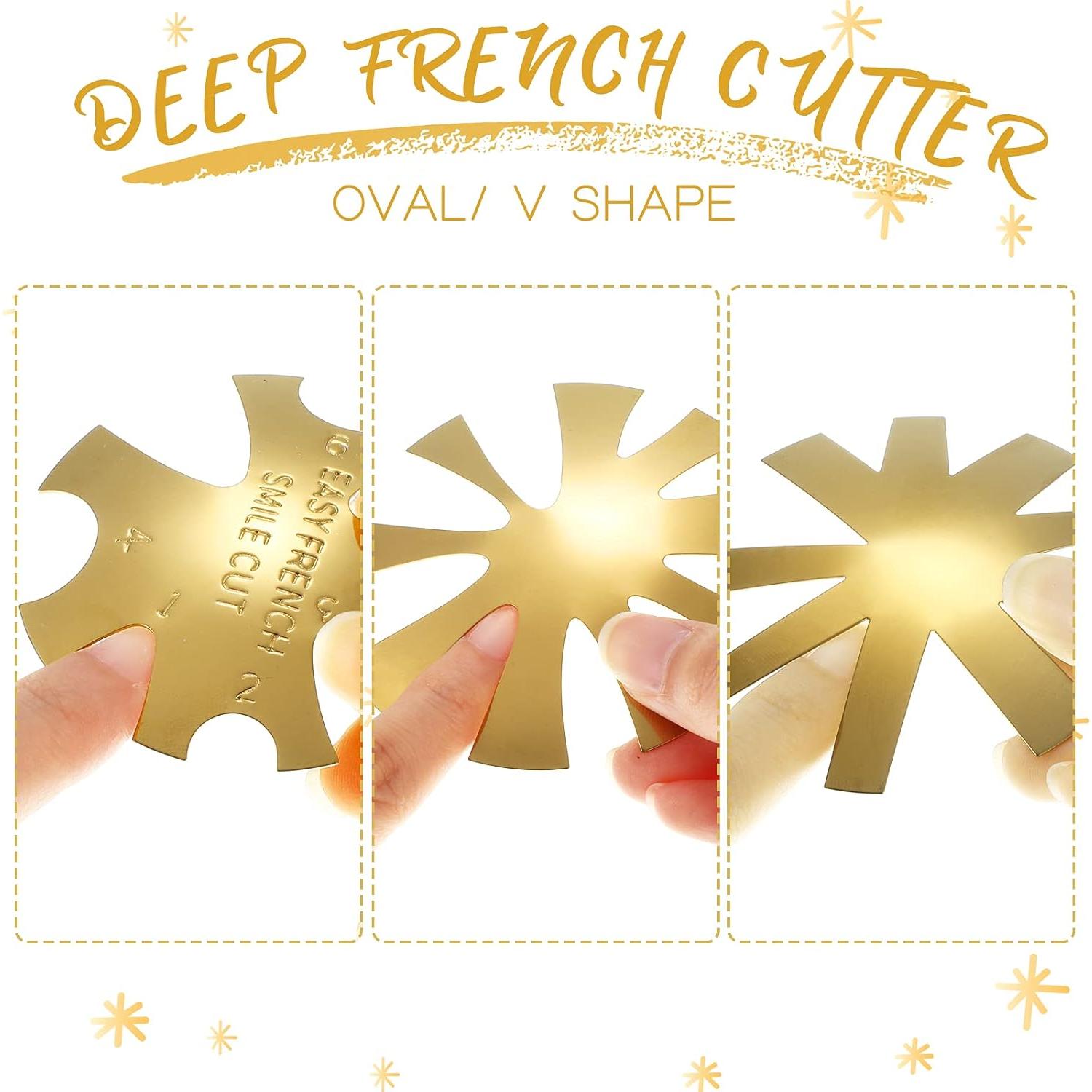 Cortadores de Uñas Francesas Acero Inoxidable 12 Piezas Honoson