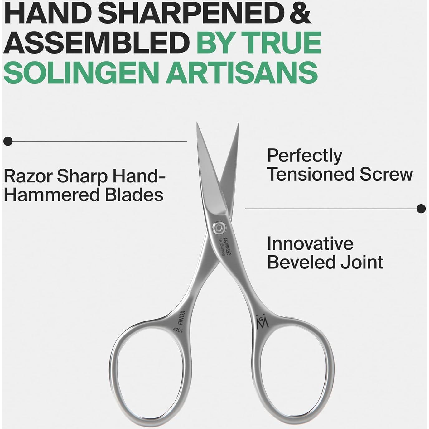 Tijeras de Uñas GERMANIKURE Profesional Acero Inoxidable Curvadas