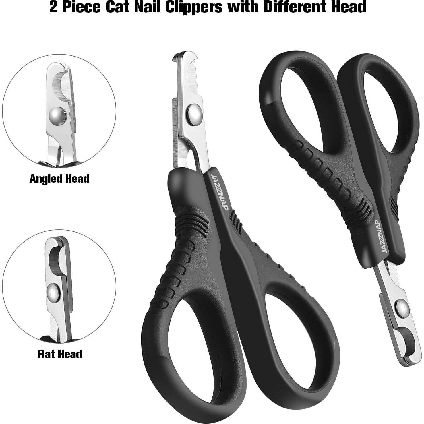 Cortauñas para Mascotas JAZZZNAP, Kit 2 Pcs, Negro