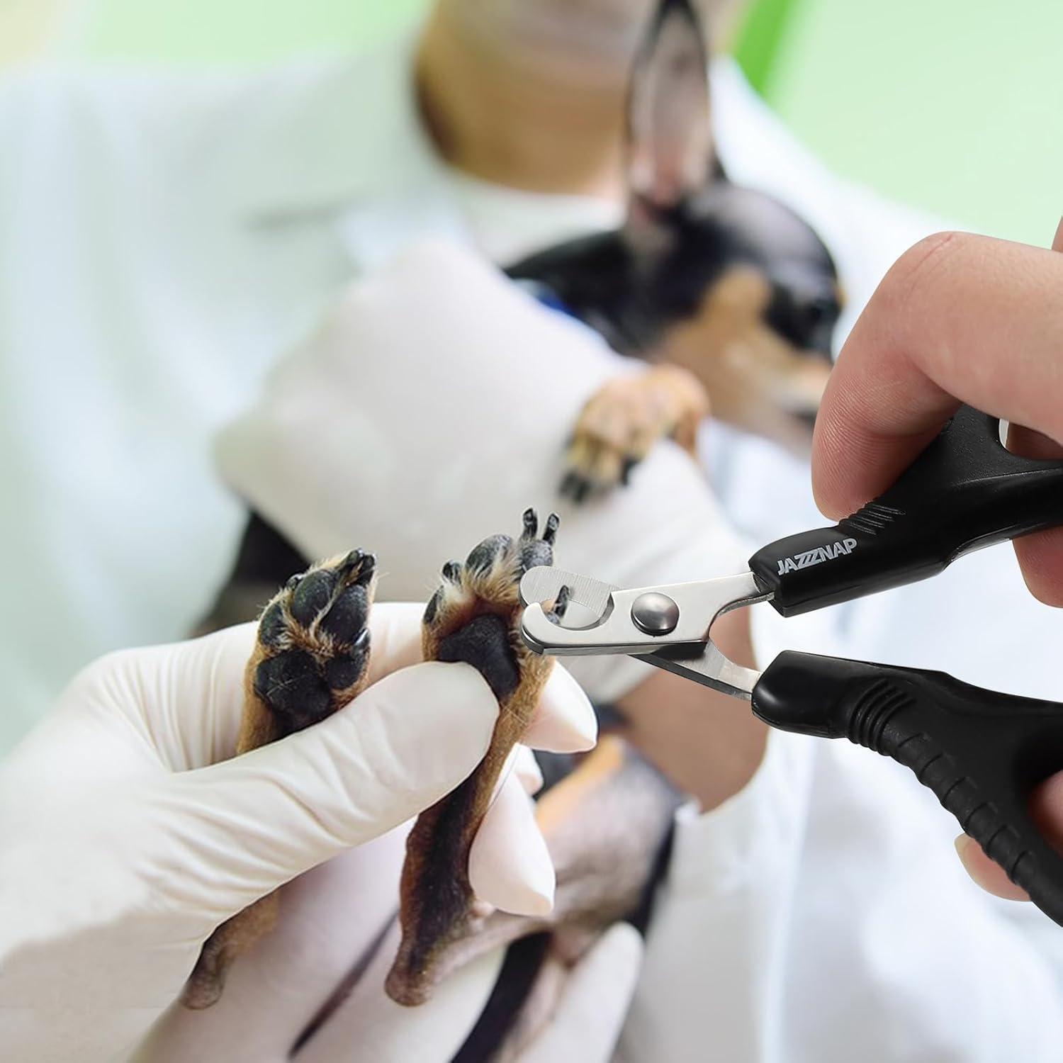 Cortauñas para Mascotas JAZZZNAP, Kit 2 Pcs, Negro