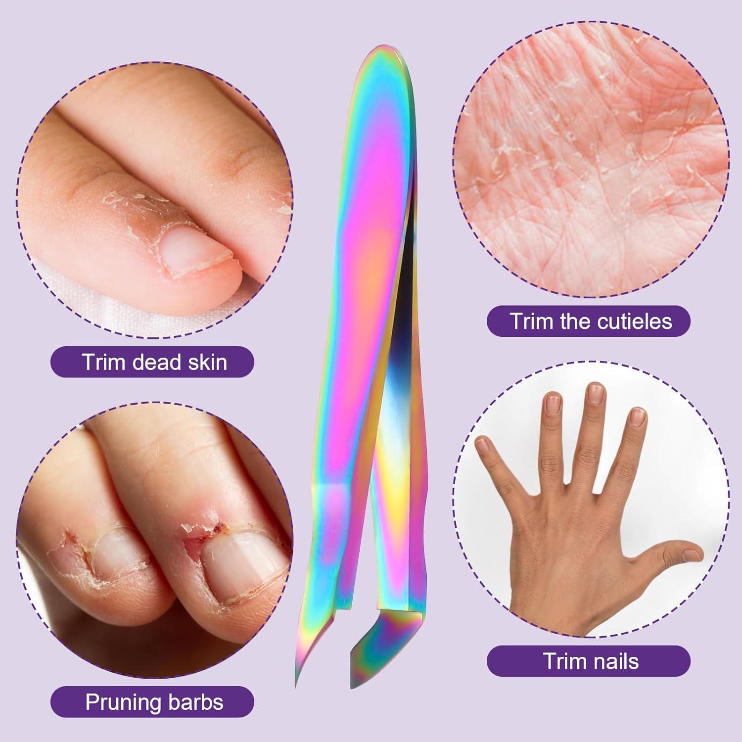 Mini Cortador de Cutículas Acero Inoxidable JJUNW 2 Piezas