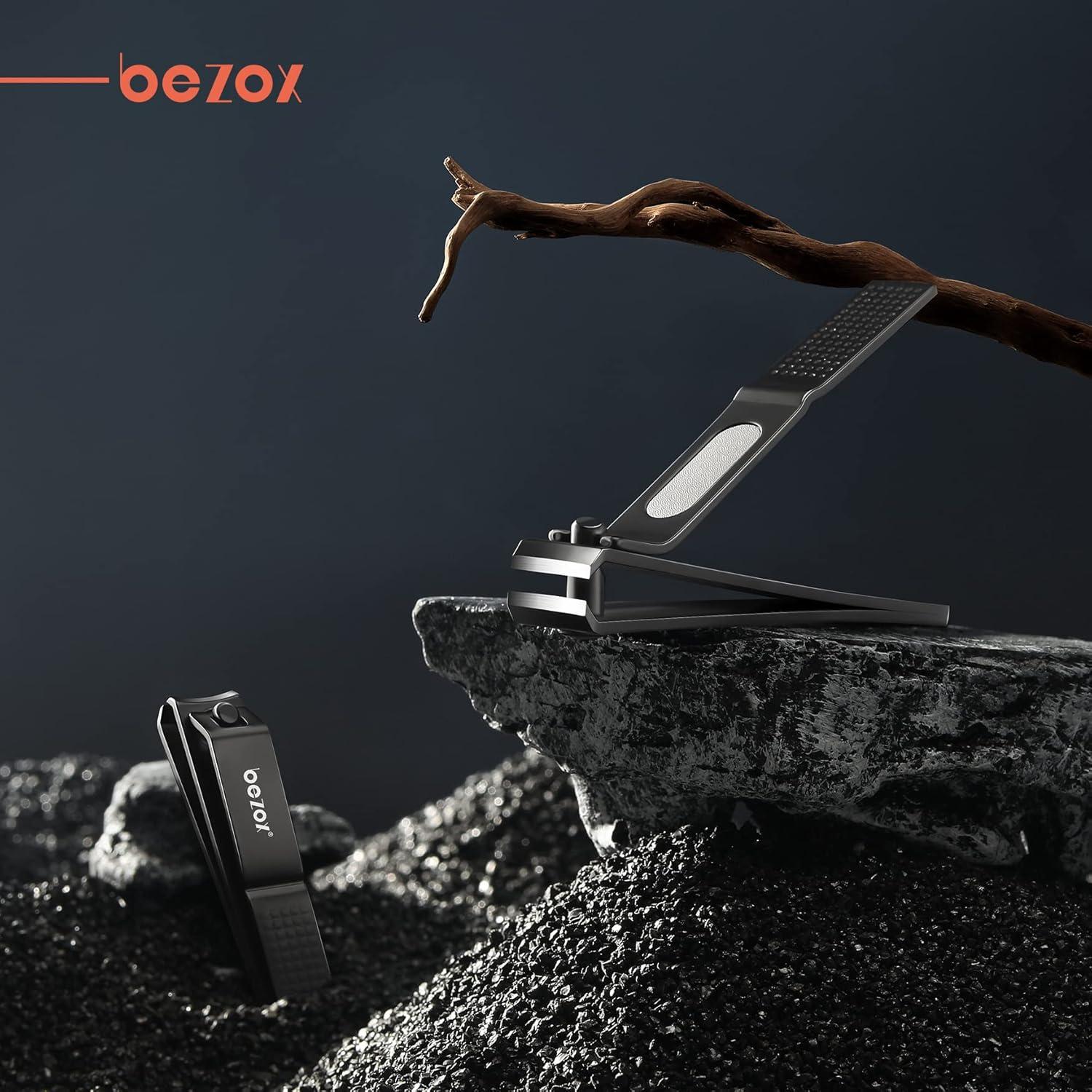 Cortauñas BEZOX de Acero Inoxidable - Juego de 2 Unidades