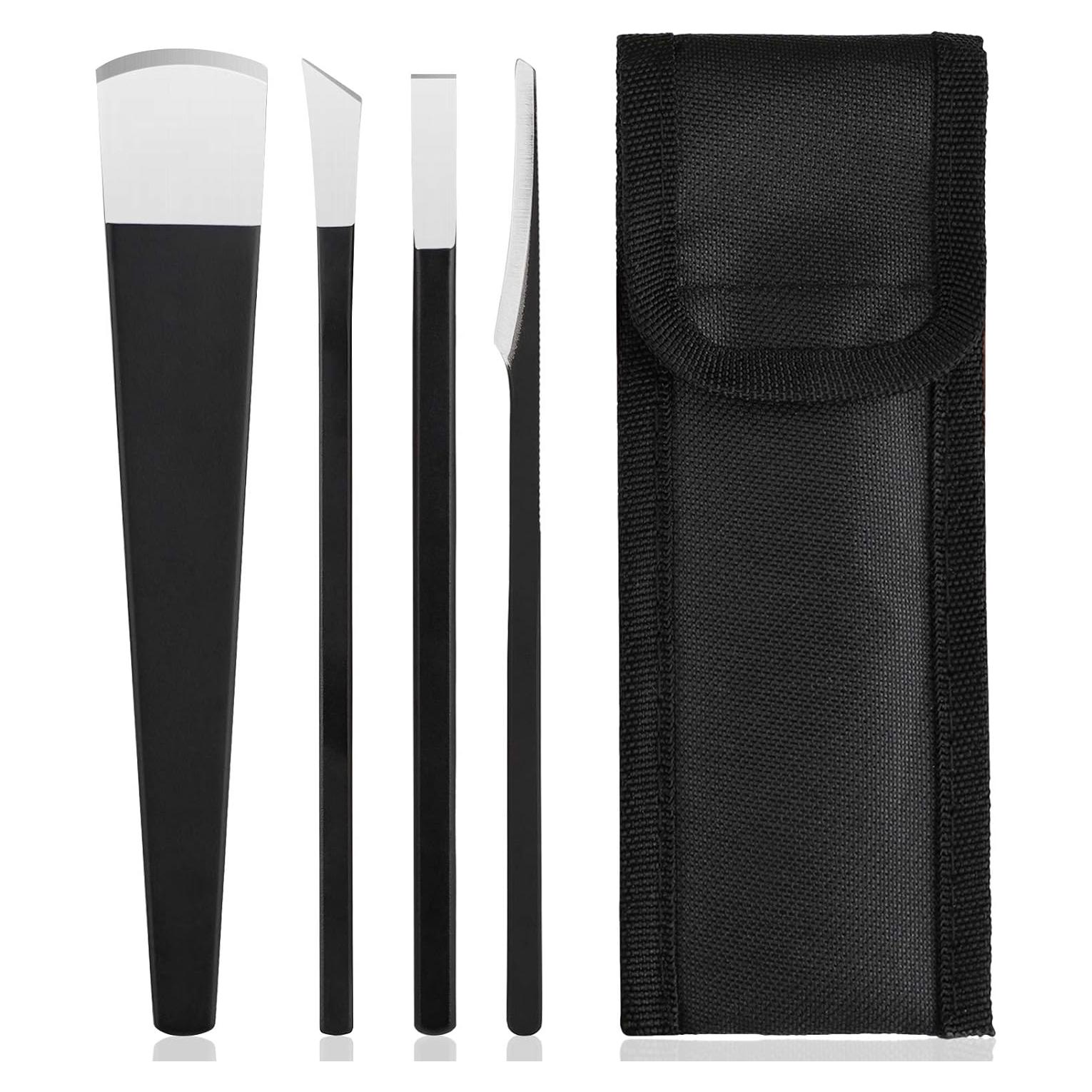 Juego de 4 cuchillos de pedicura Segbeauty con estuche