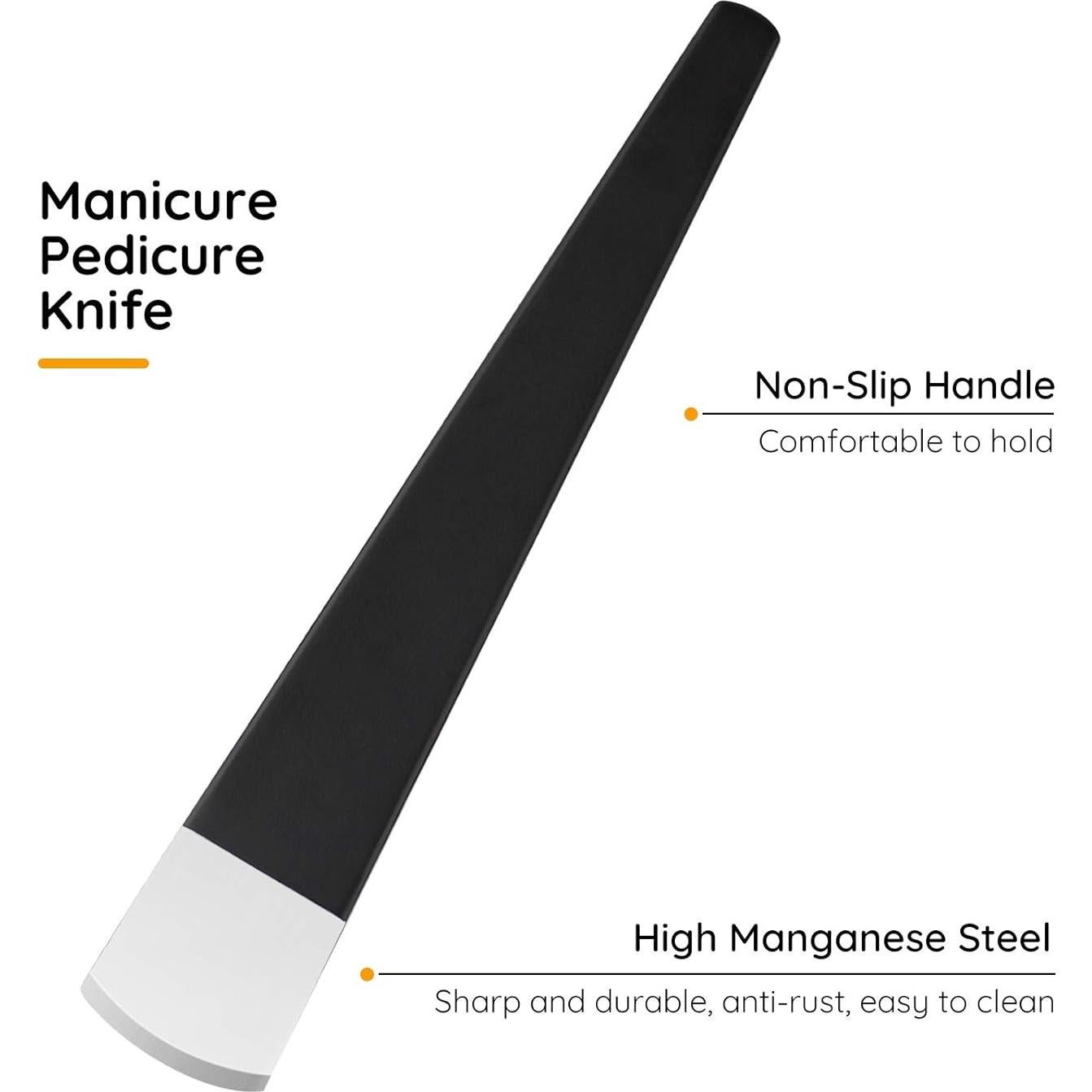 Juego de 4 cuchillos de pedicura Segbeauty con estuche