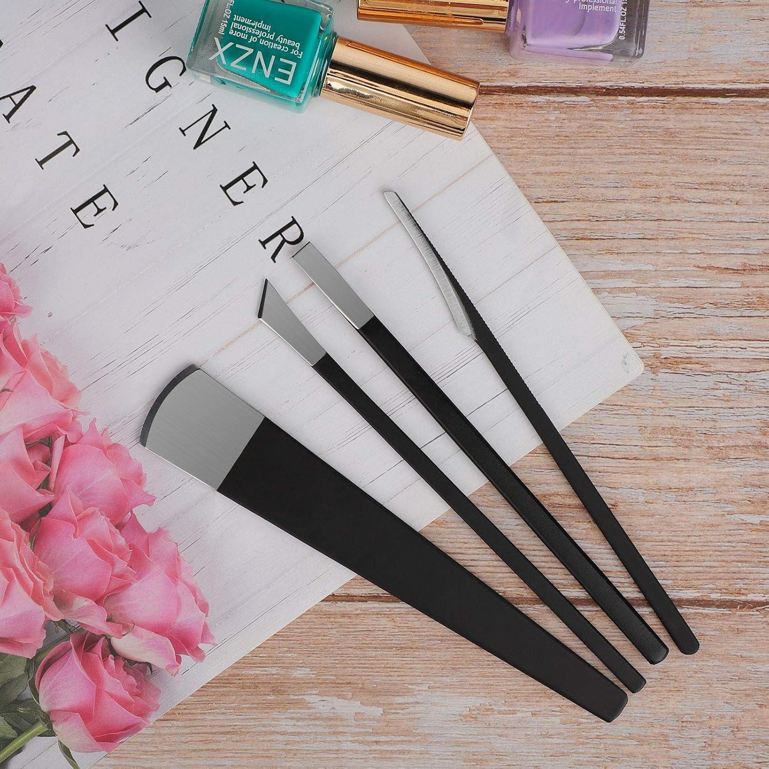 Juego de 4 cuchillos de pedicura Segbeauty con estuche