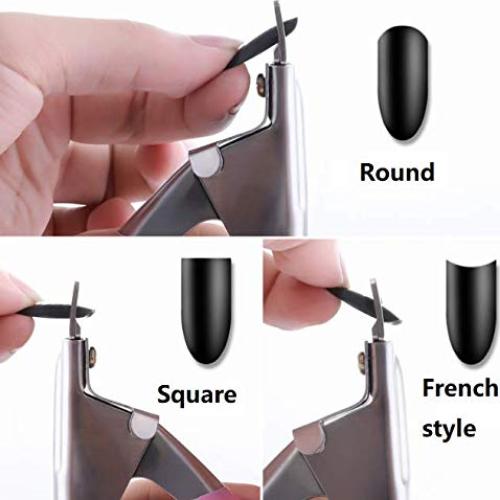 Cortador de Uñas Acrílicas DNHCLL 12.5cm Acero Inoxidable Rosado