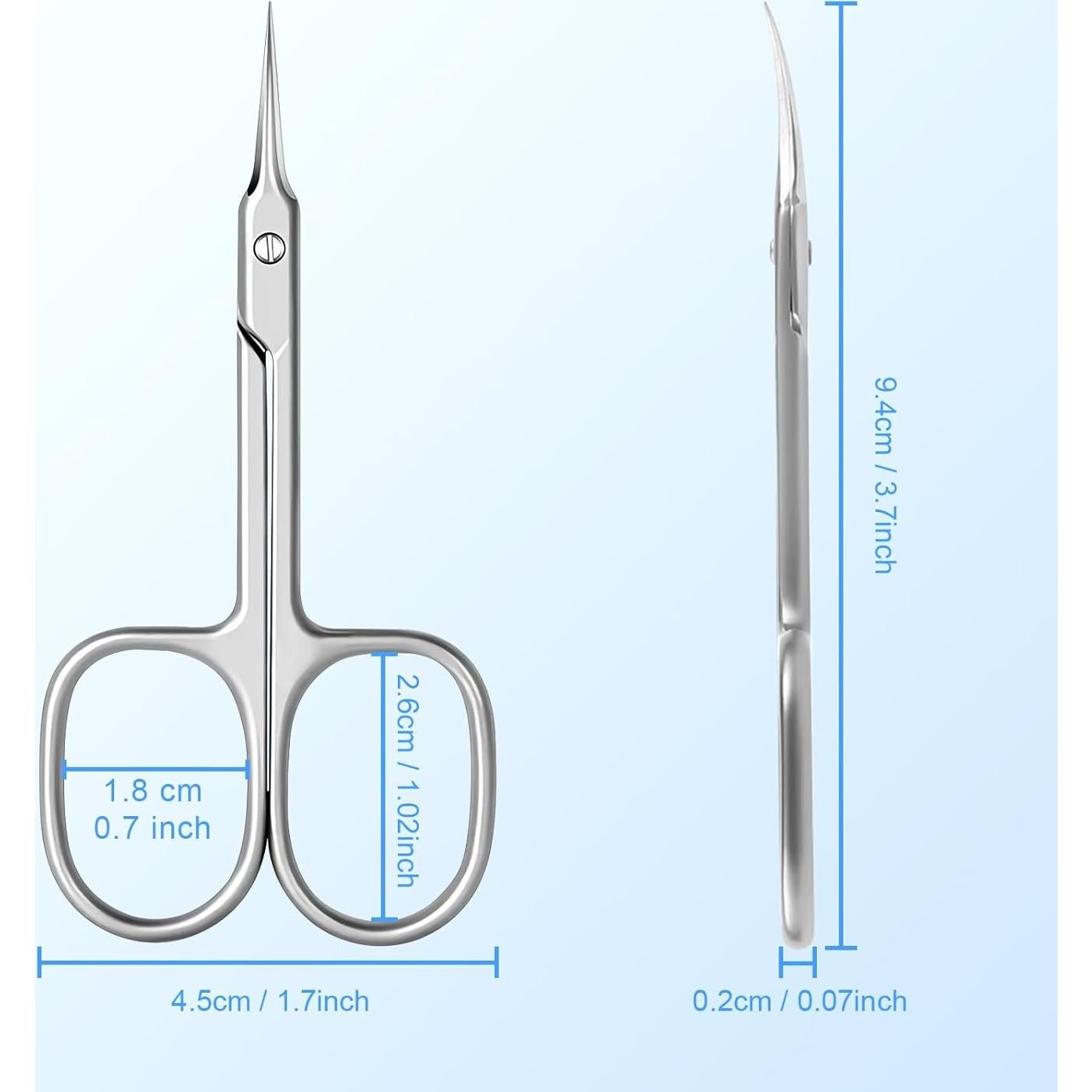Tijeras de Cutícula Lermende Plata Afiladas 9.07g