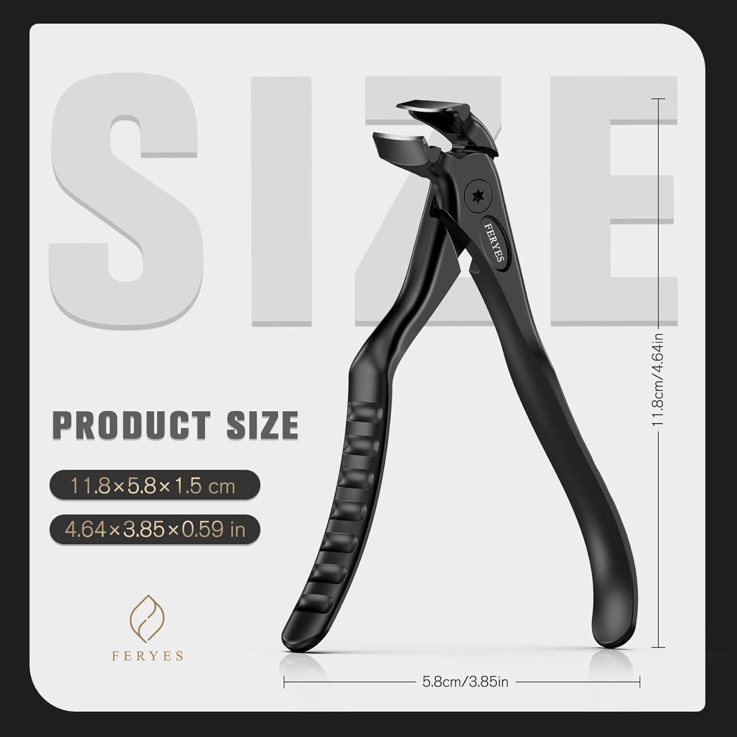 Cortauñas Ergonómico FERYES con Mango Largo y Recogedor