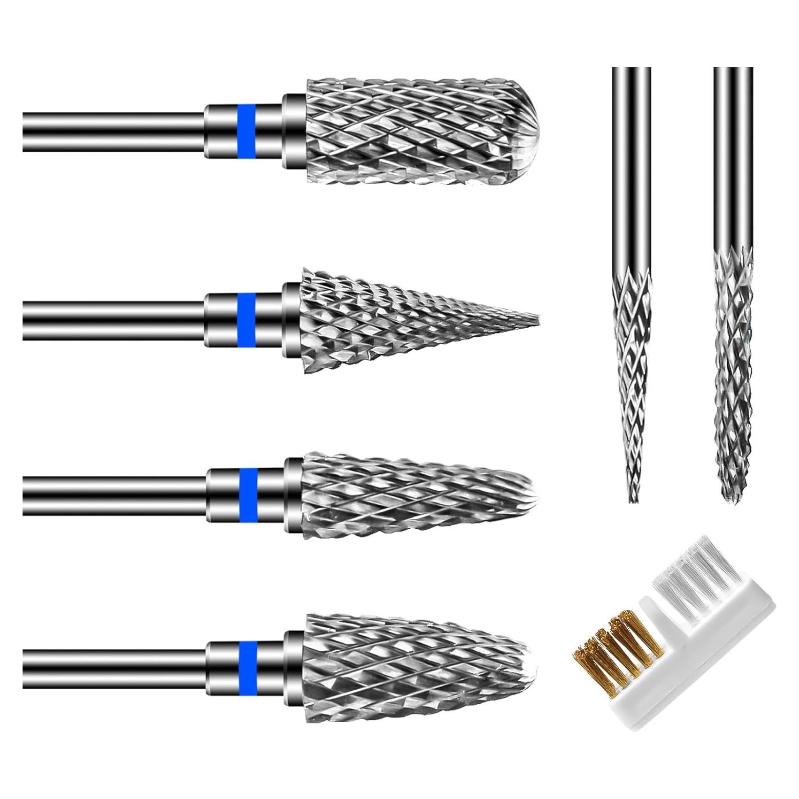 CGBE Brocas de Taladro para Uñas 6 Piezas Carburo 2.35 mm