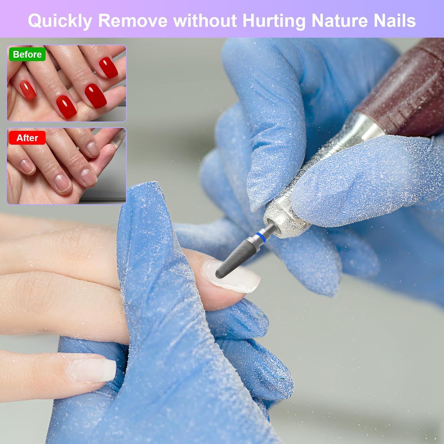 CGBE Brocas de Taladro para Uñas 6 Piezas Carburo 2.35 mm