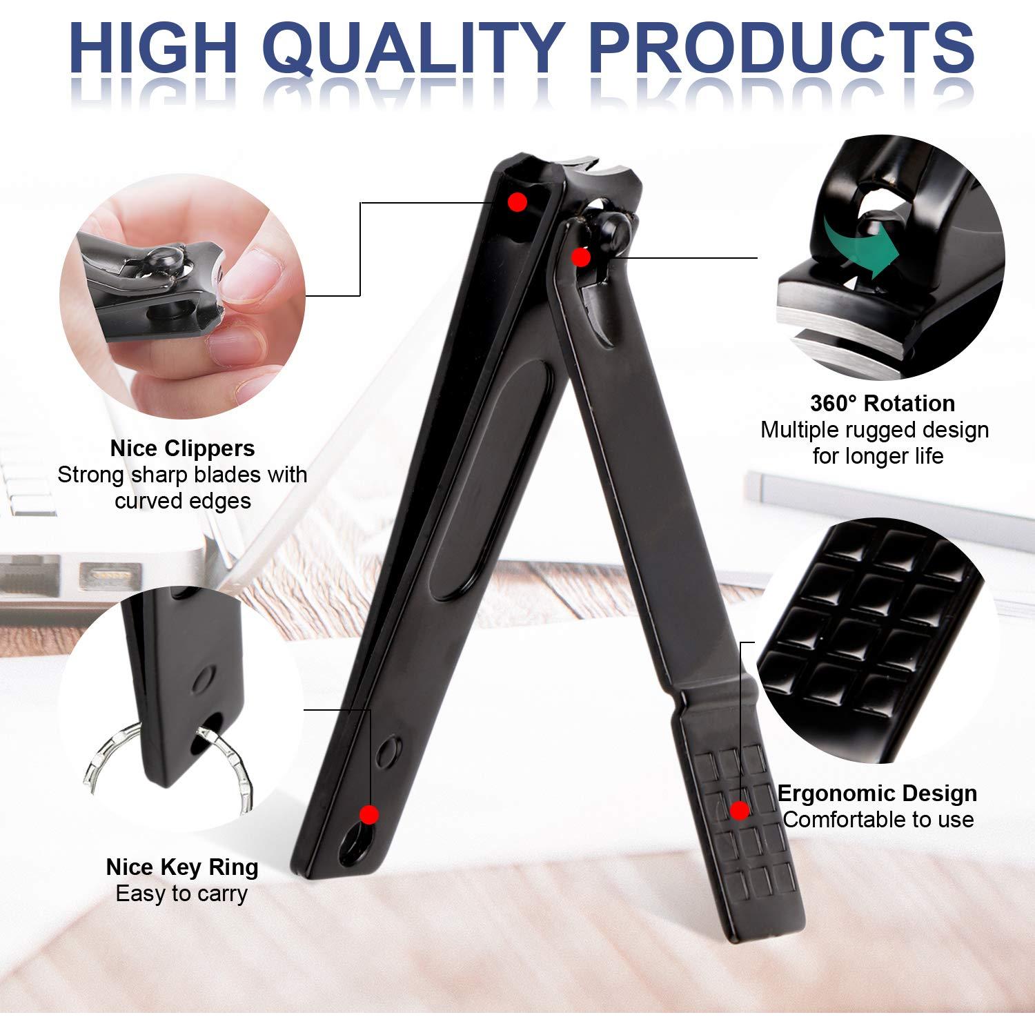 Kit de Manicura y Pedicura QLNE 5 Piezas Acero Inoxidable