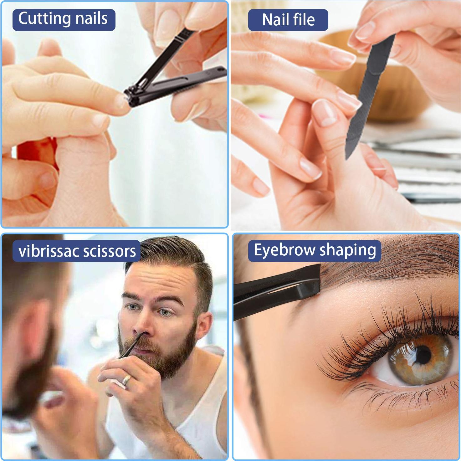 Kit de Manicura y Pedicura QLNE 5 Piezas Acero Inoxidable