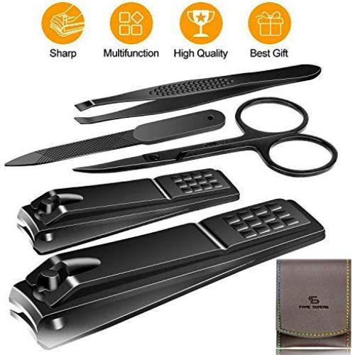 Kit de Manicura y Pedicura QLNE 5 Piezas Acero Inoxidable