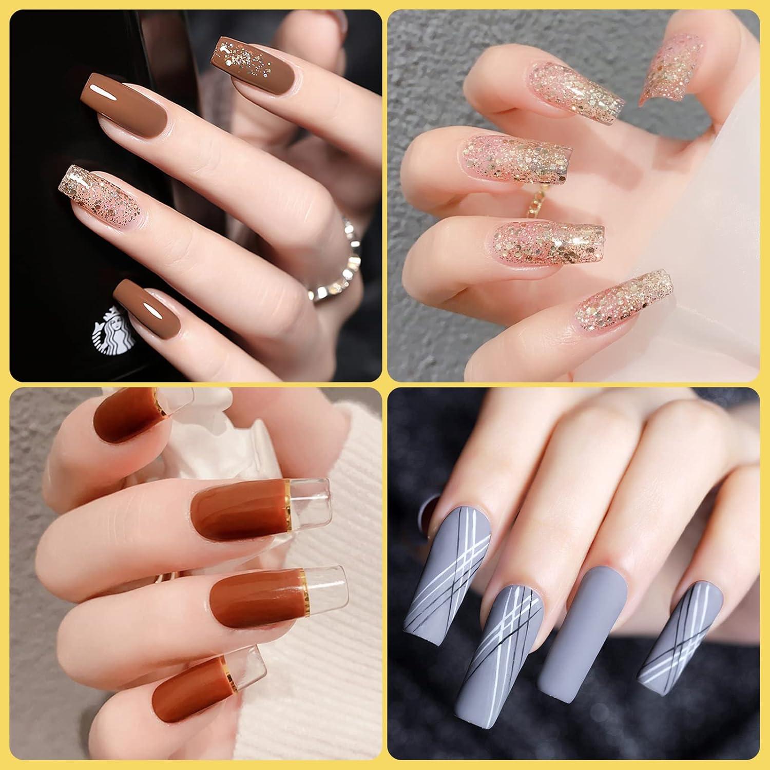 Kit 1000PCS Consejos de Uñas Acrílicas Yokilly Cortos Cuadrados