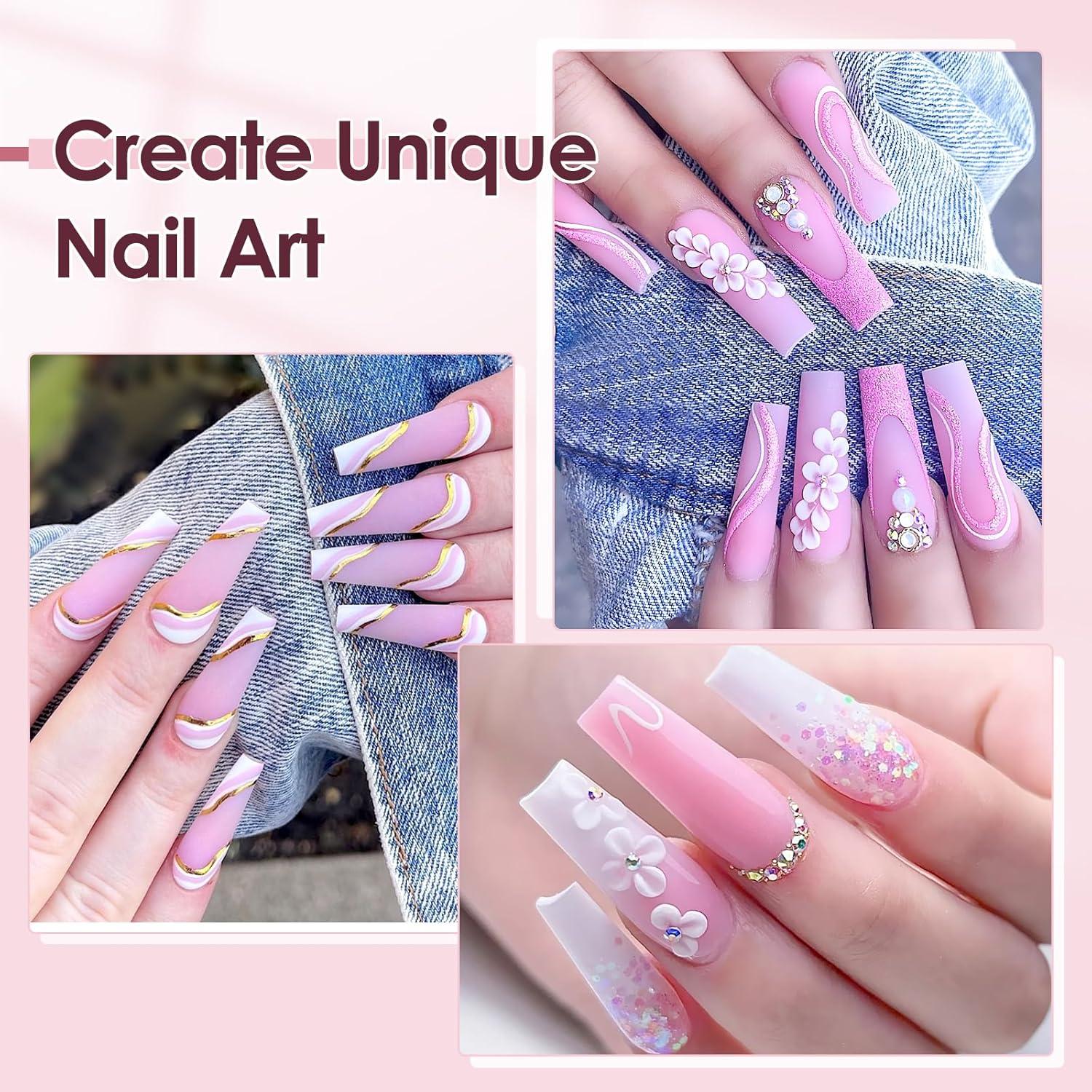 Consejos de Uñas Falsas LIONVISON 500PCS Media Cubierta