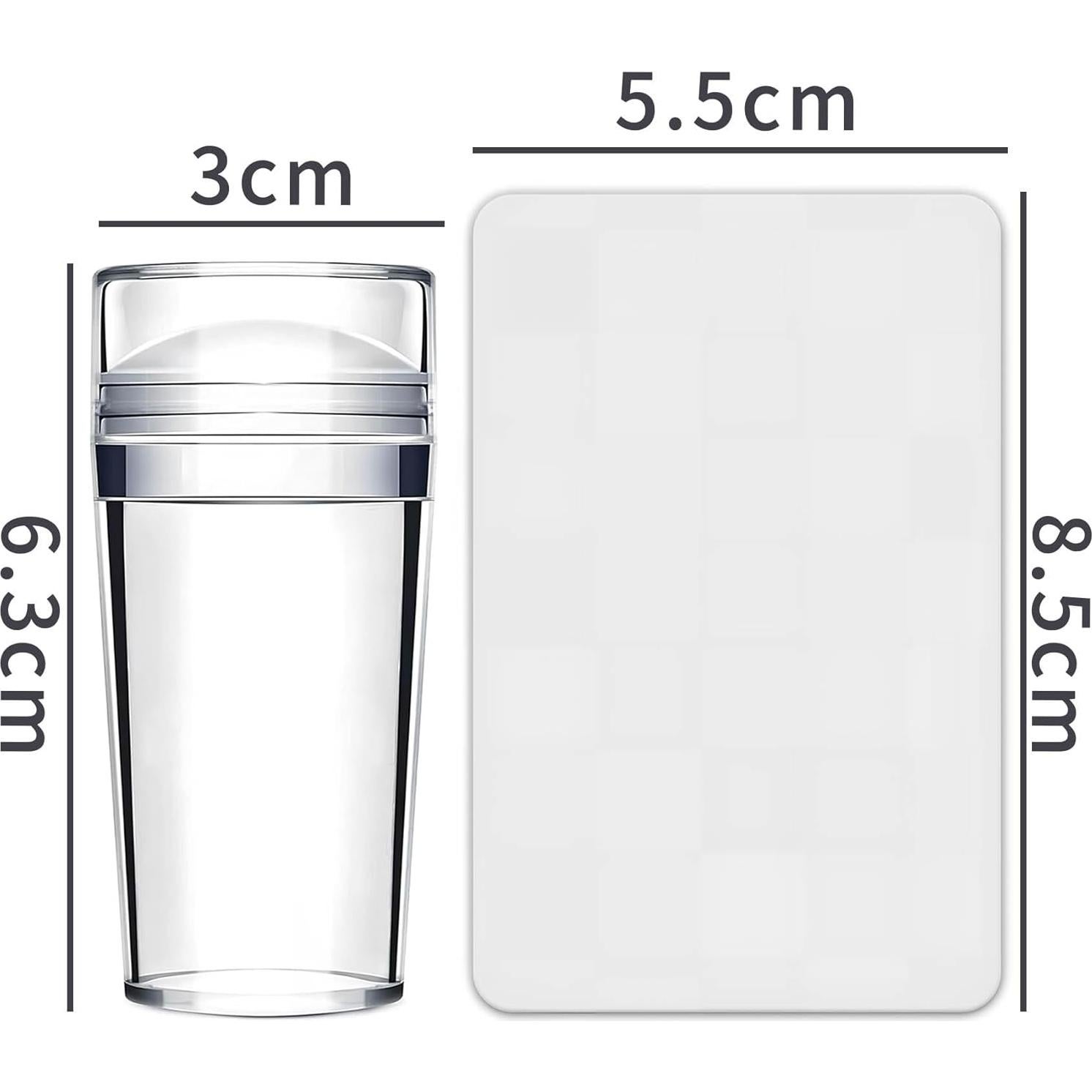 Kit de Sello para Arte de Uñas Qi - 2 Piezas para Principiantes