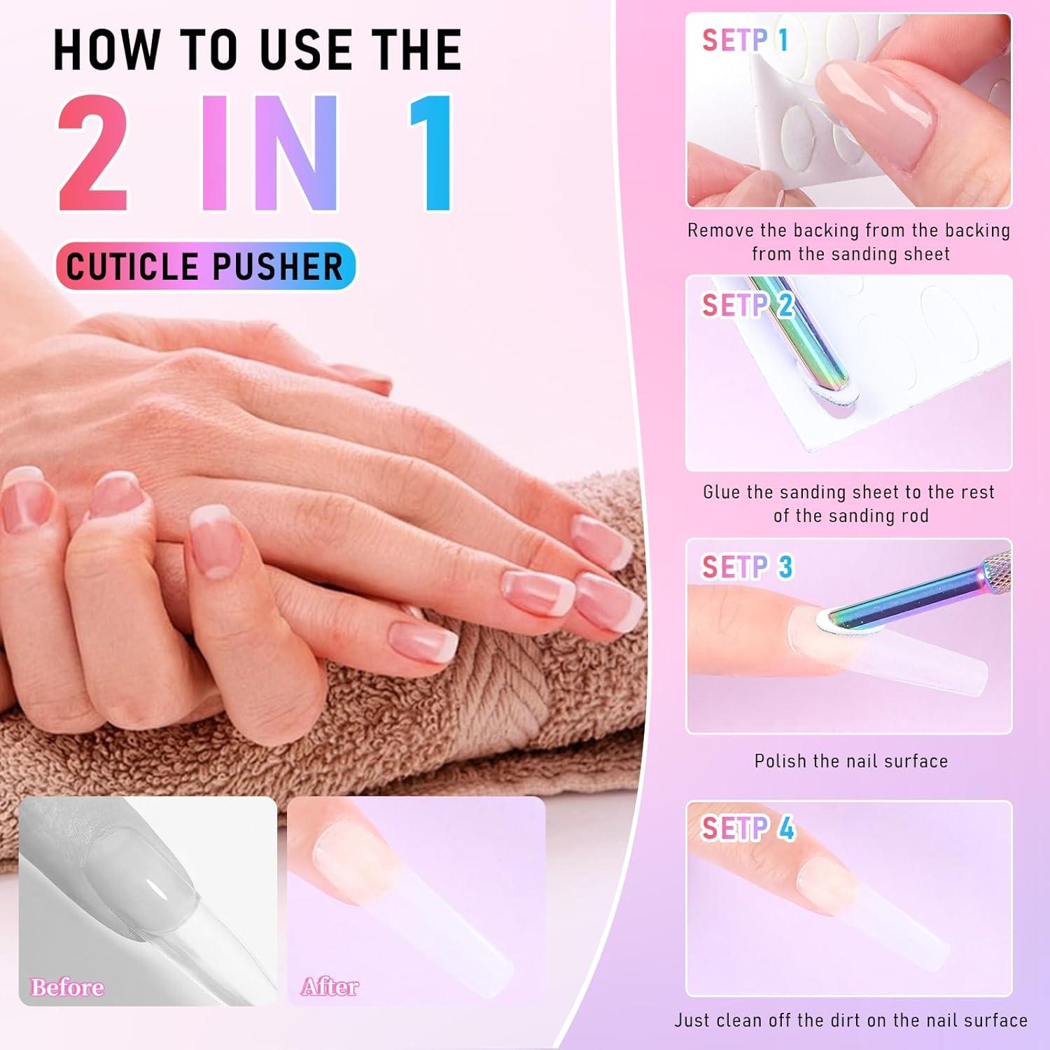 Removedor de Cutículas Doble Cara Astonfog con Papel Lija 100/240