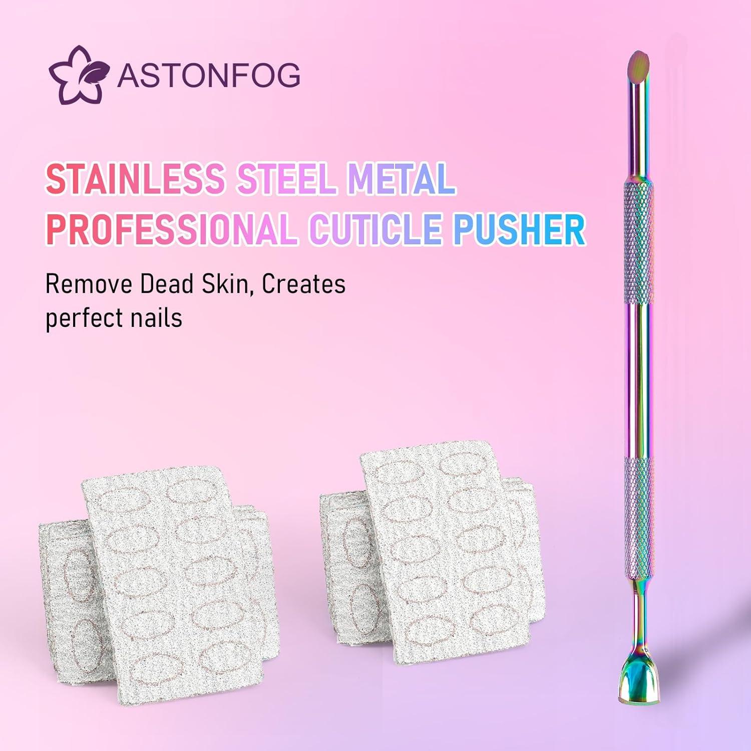 Removedor de Cutículas Doble Cara Astonfog con Papel Lija 100/240