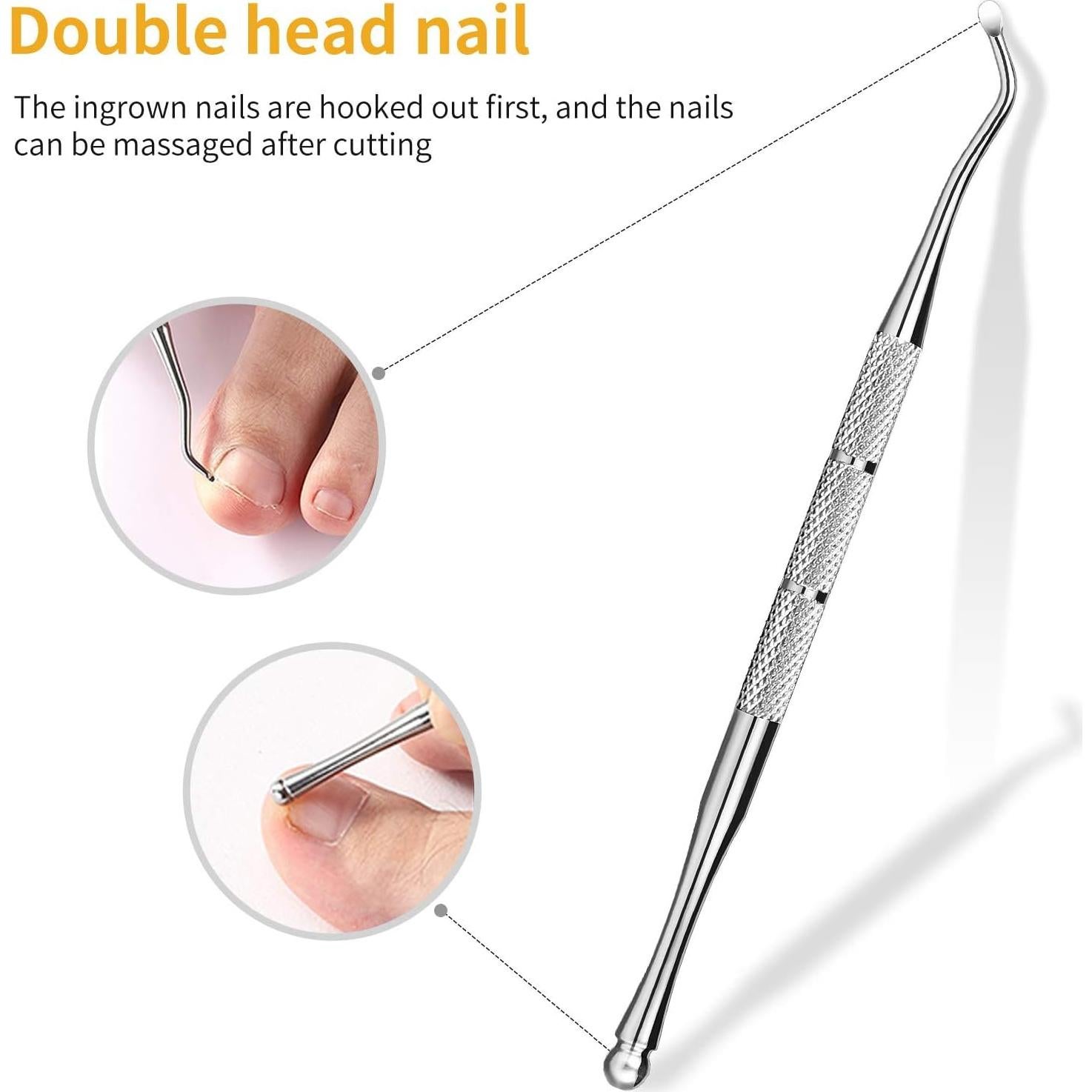 Cortauñas de Pies Aogeili Acero Inoxidable Rojo 12.7x8.6cm