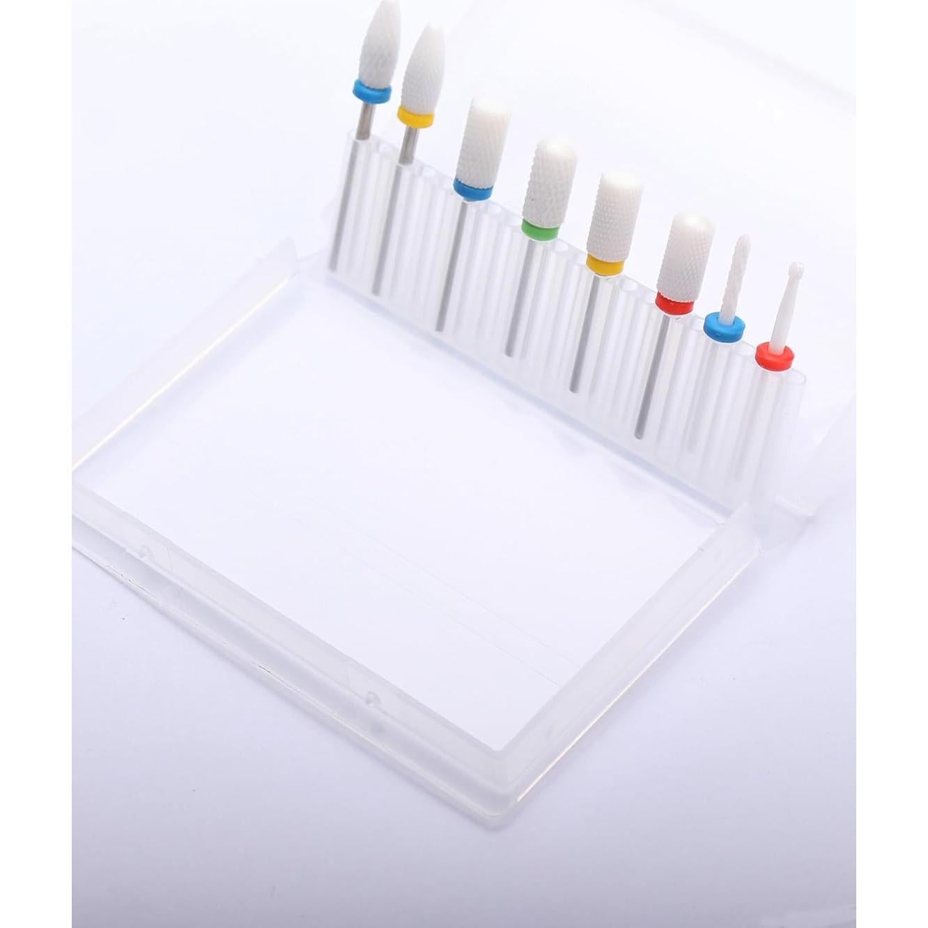 Juego de 20 Brocas para Uñas ERUIKA Cerámica y Diamante