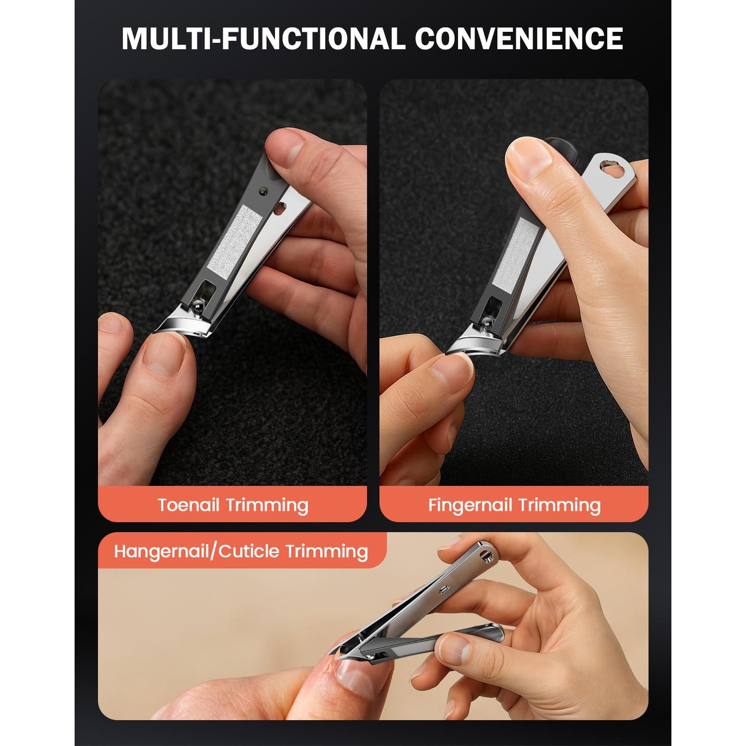 Cortauñas Curvados BEZOX - Alta Resistencia para Uñas Gruesas