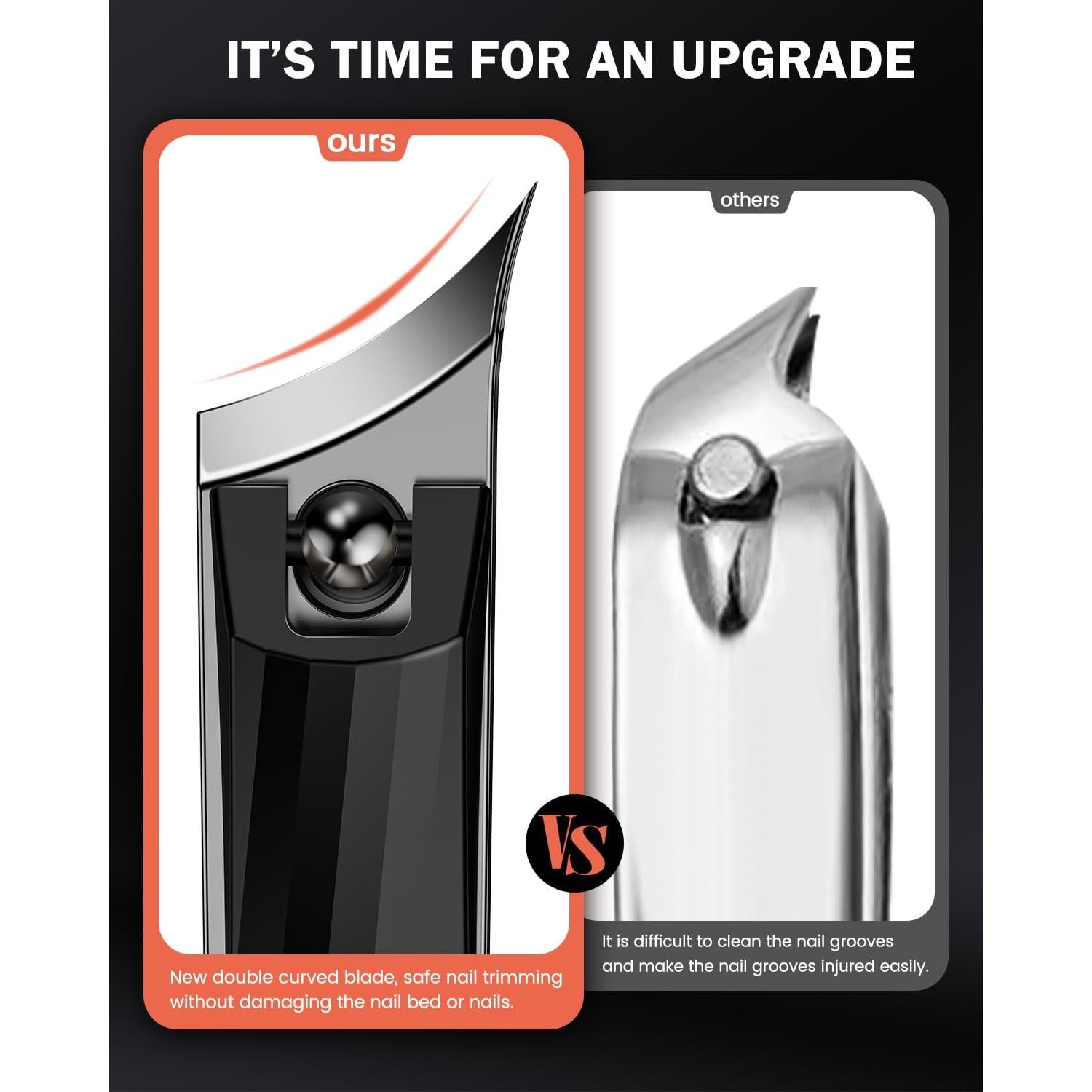 Cortauñas Curvados BEZOX - Alta Resistencia para Uñas Gruesas