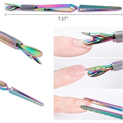 Pinzas de Acero Inoxidable WOKOTO para Uñas Acrílicas 22cm