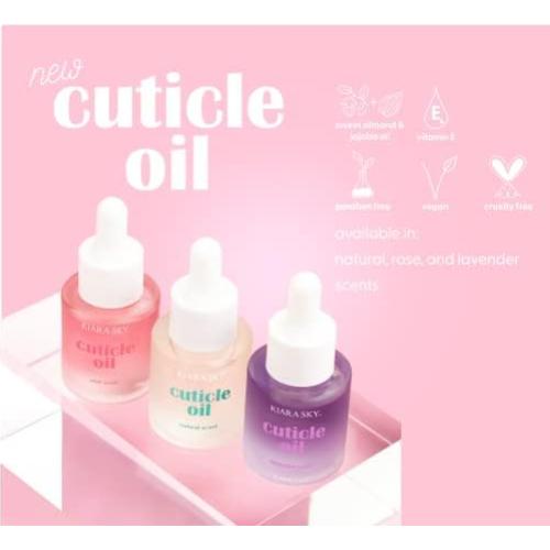 Aceite para Cutículas Kiara Sky 20.9 ml - Aroma a Rosa Hidratante