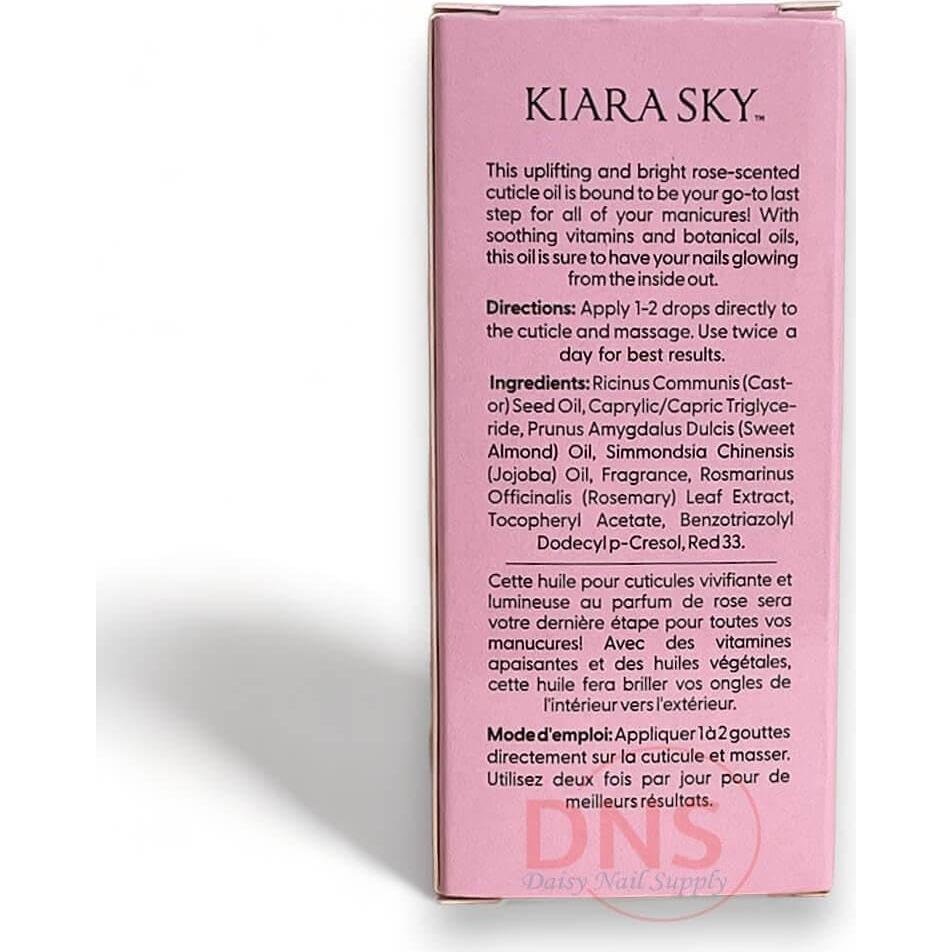 Aceite para Cutículas Kiara Sky 20.9 ml - Aroma a Rosa Hidratante