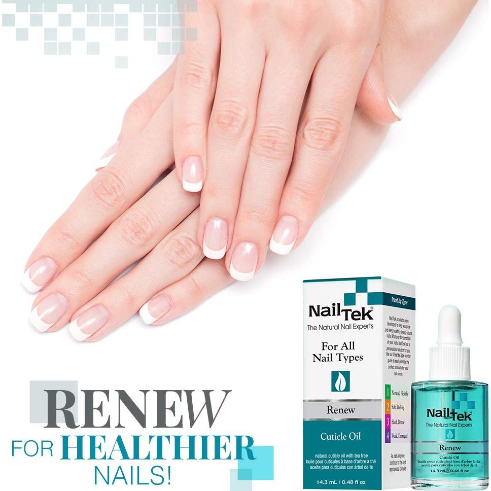 Aceite para Cutículas Nail Tek Renew 13.6 ml - Hidratante Natural