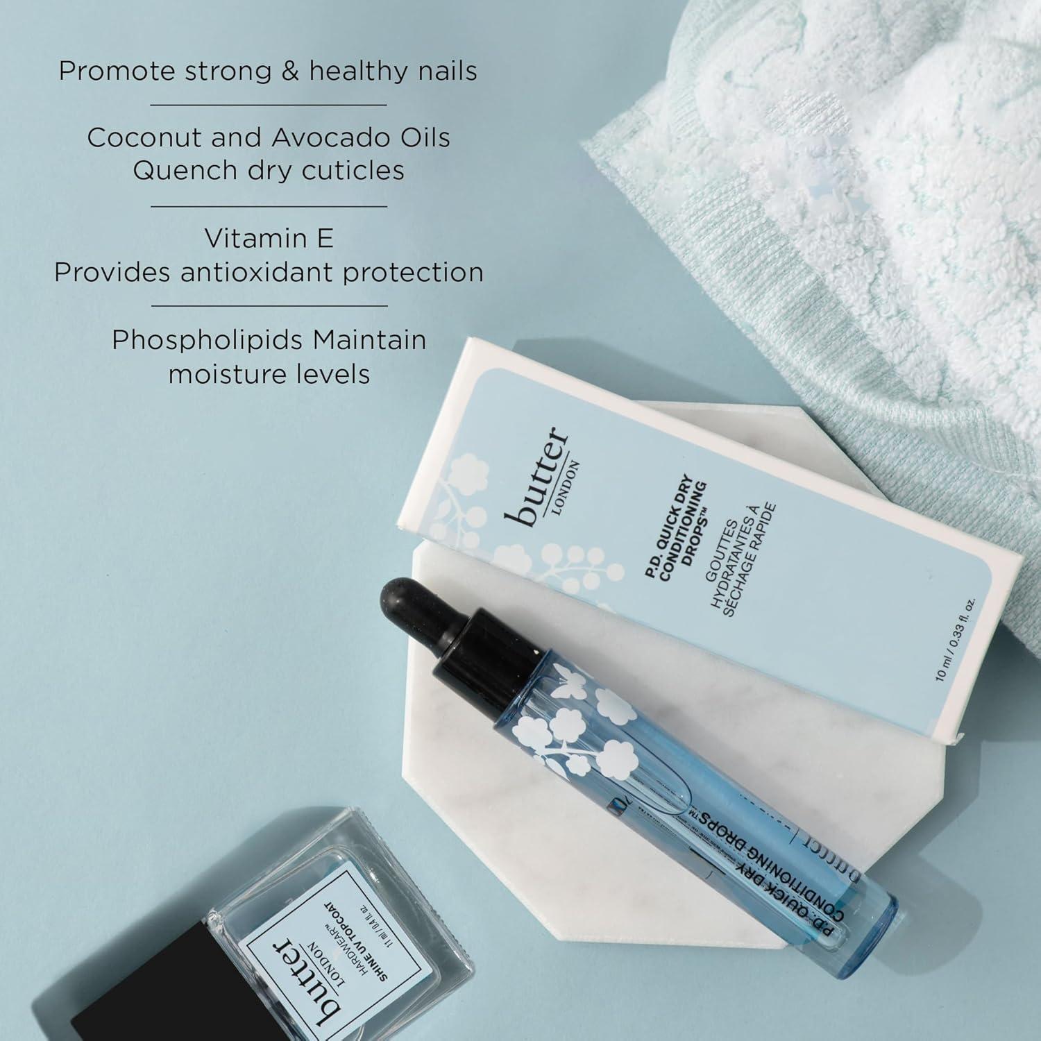 Aceite de Cutícula butter LONDON 11g - Rápido Secado con Vitamina E