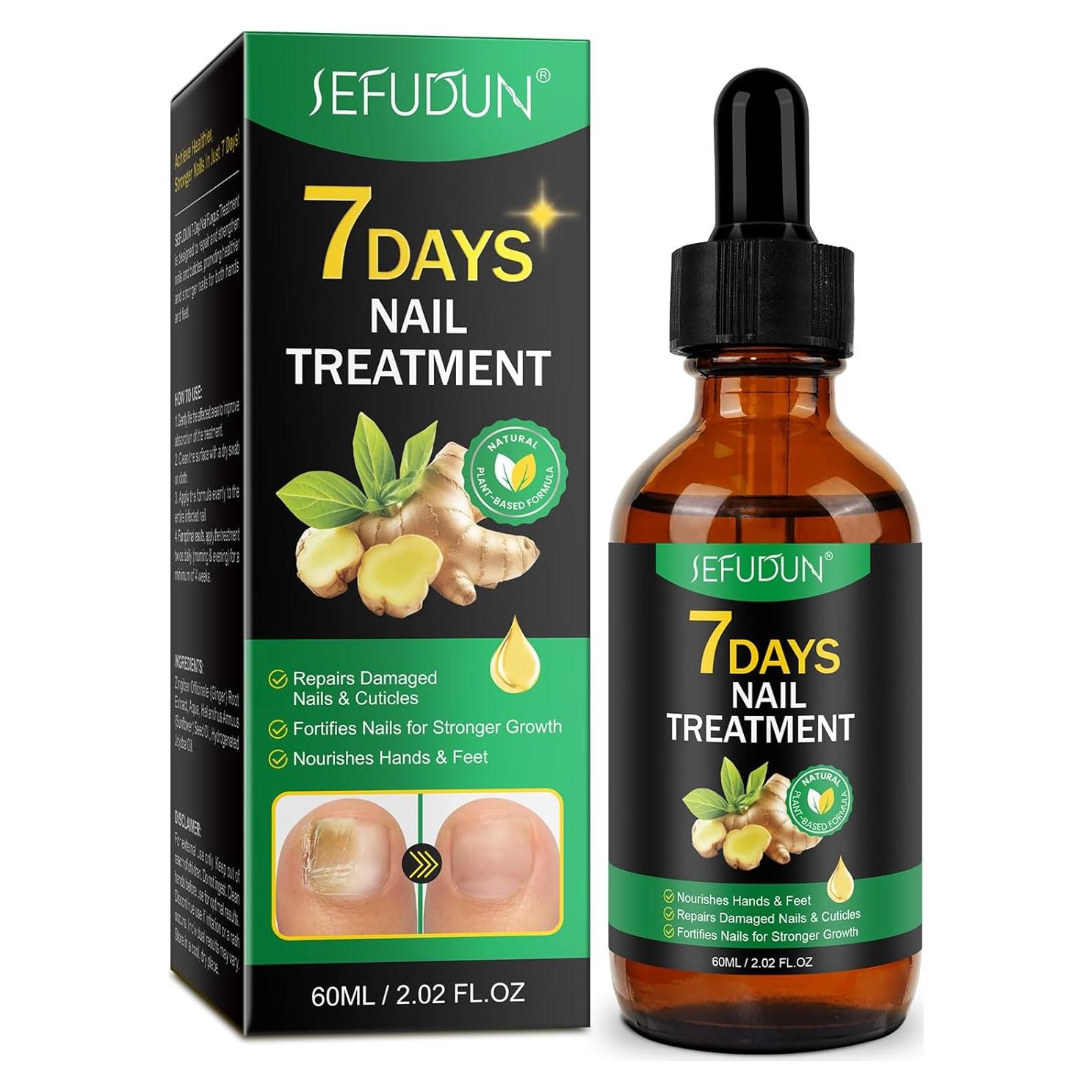 Suero de Jengibre para Uñas - Aceite Natural Fortalecedor