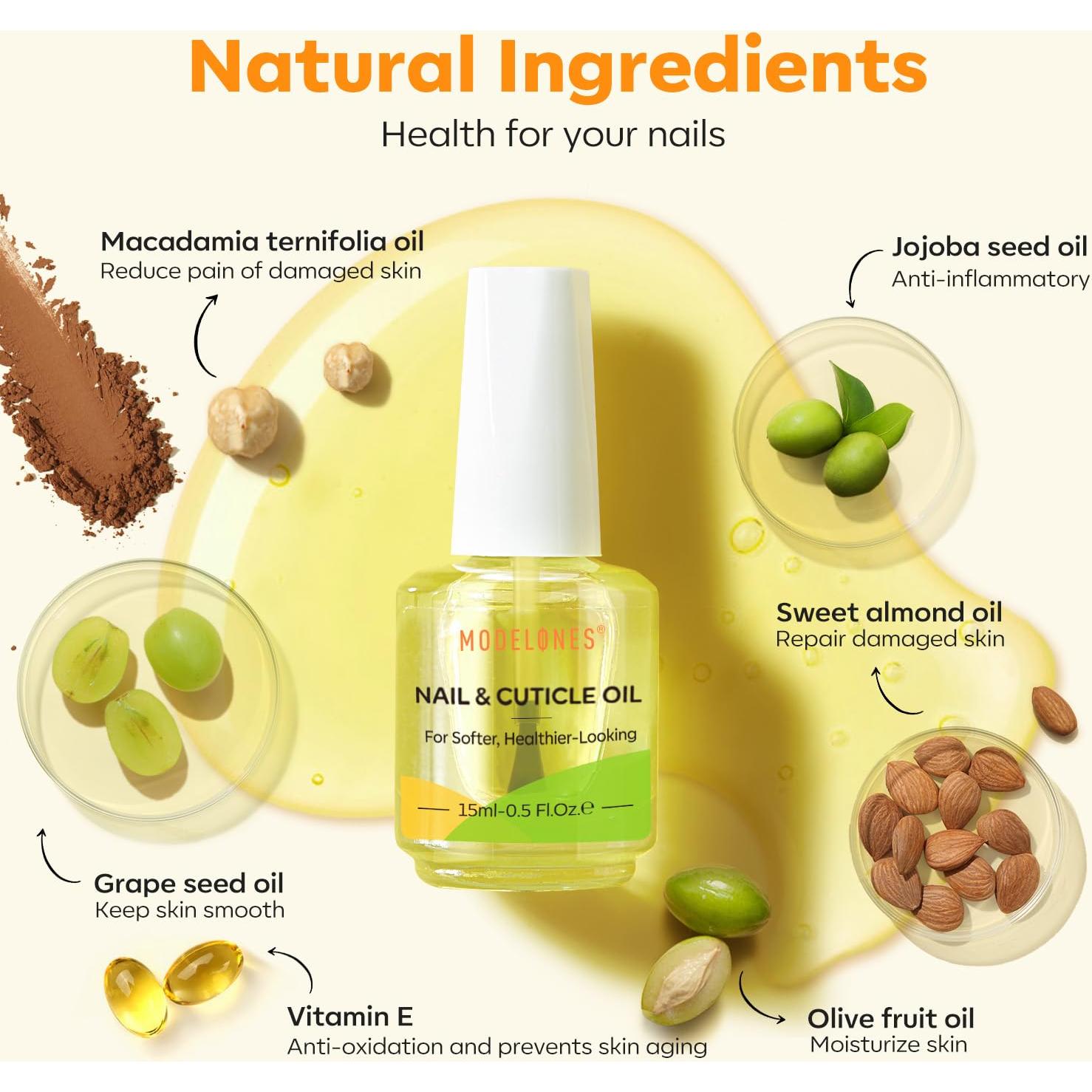 Aceite de Cutícula Modelones 15ml - Crecimiento y Fortalecimiento