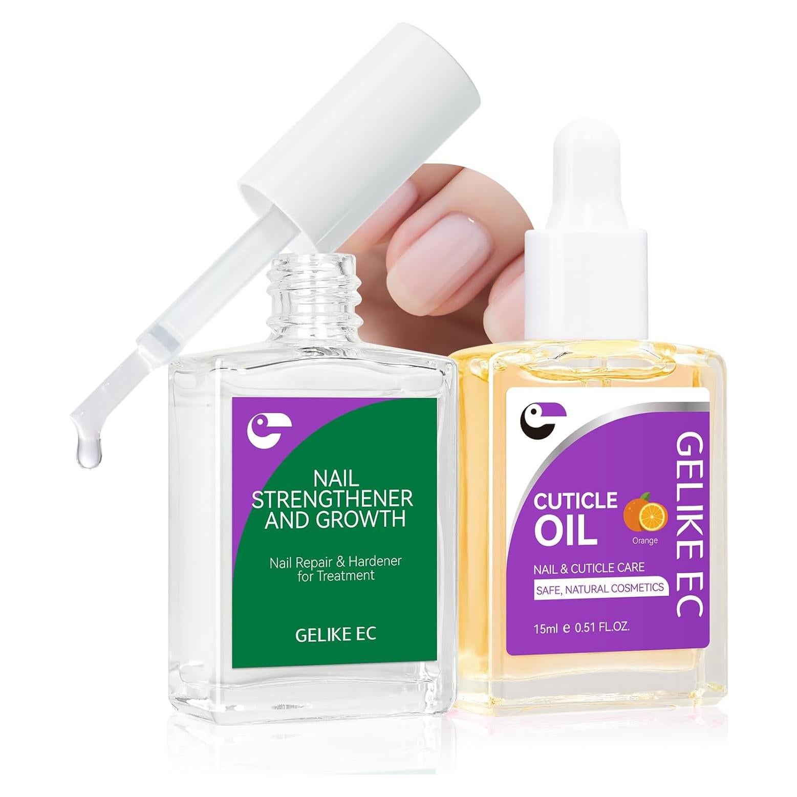 Kit de Endurecedor de Uñas y Aceite para Cutículas Gelike 15ml