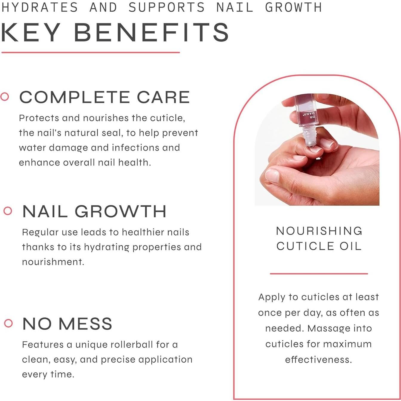 Aceite para Cutículas Dr. Dana 7 ml - Hidratante Natural