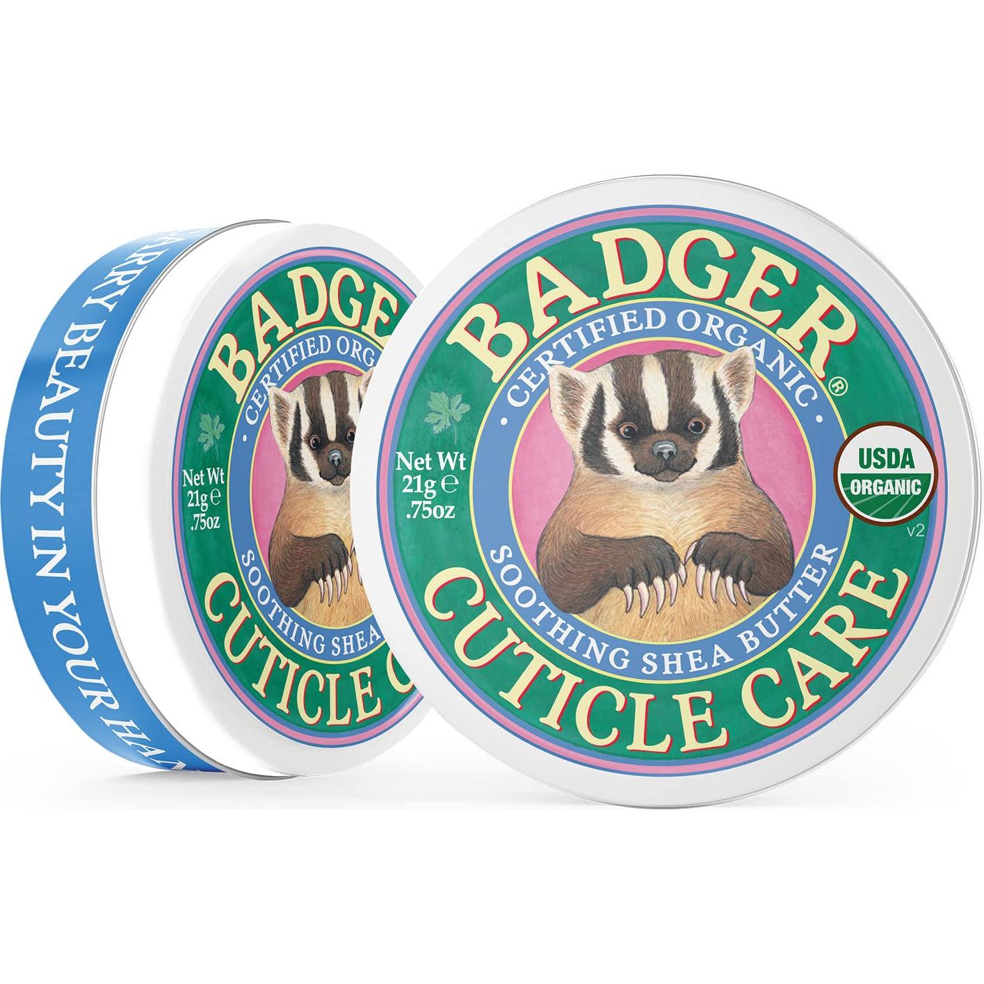Bálsamo Orgánico para Cutículas Badger 21g - Crema Natural Hidratante