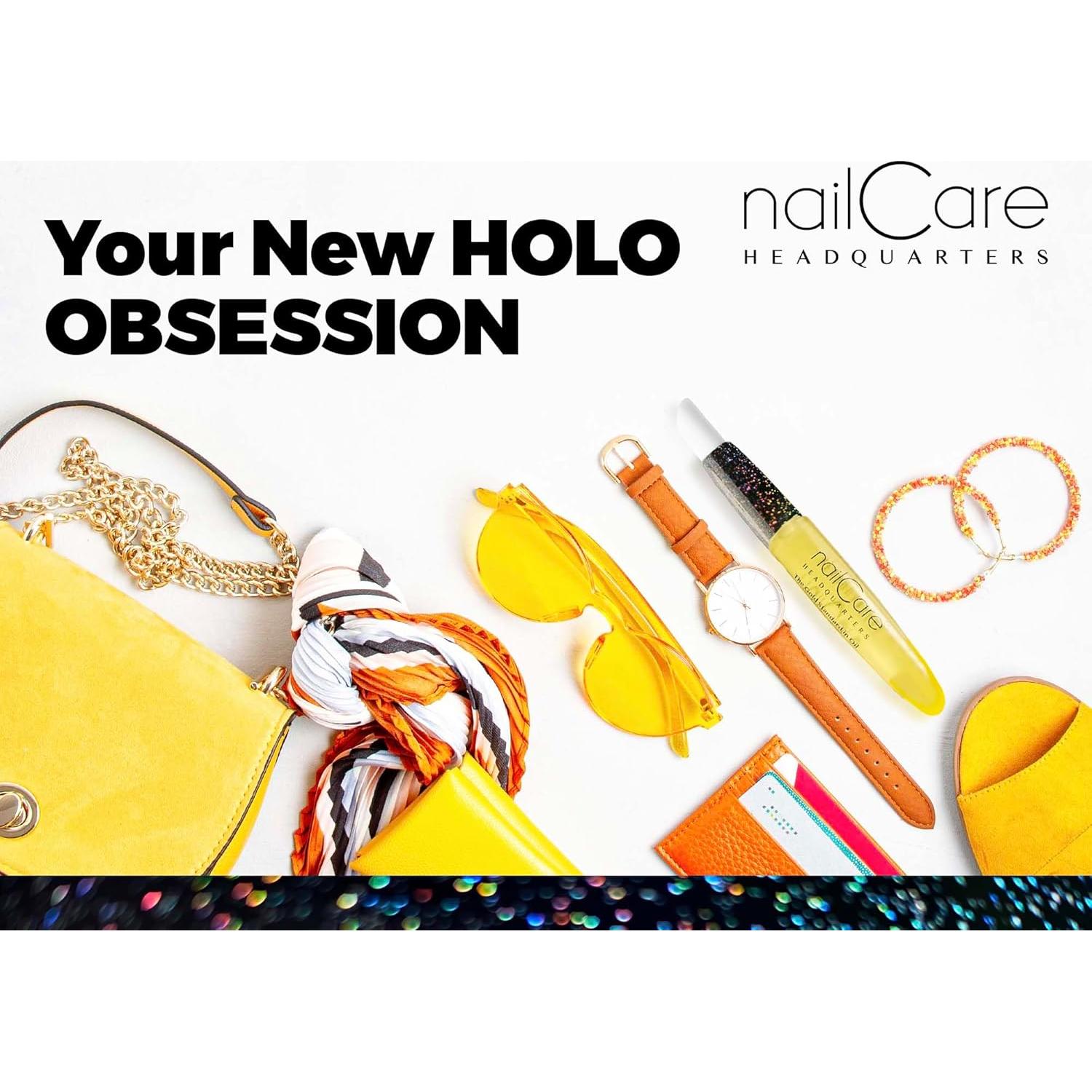 Bolígrafo de Aceite para Cutículas Rellenable Bliss Kiss Holo