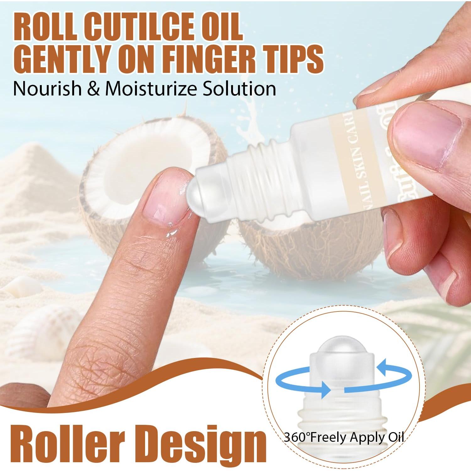 Aceite Natural para Cutículas HiLemon 8 ml Hidratante con Vitamina E