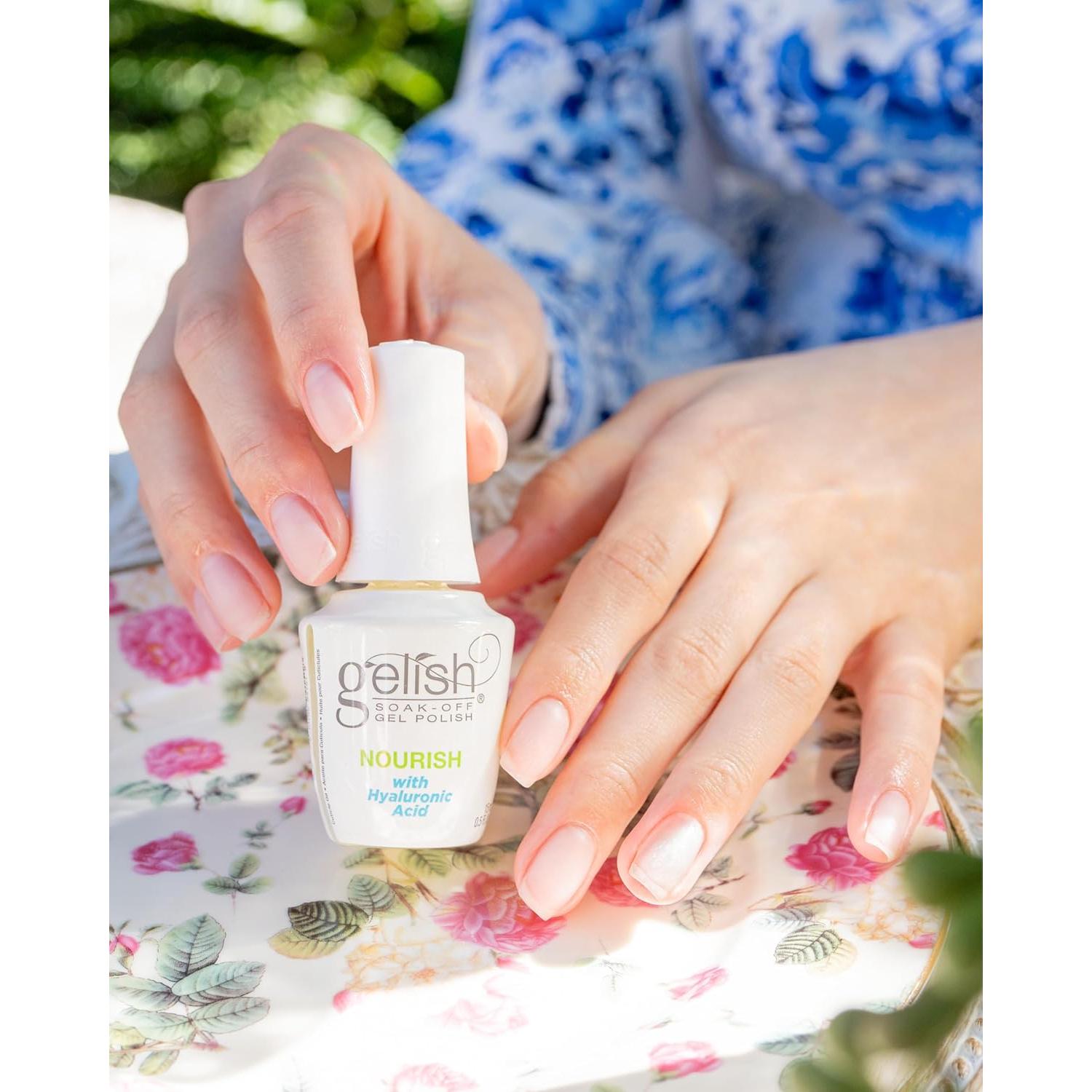 Aceite de Cutícula Gelish Nourish 100g - Nutritivo con Ácido Hialurónico