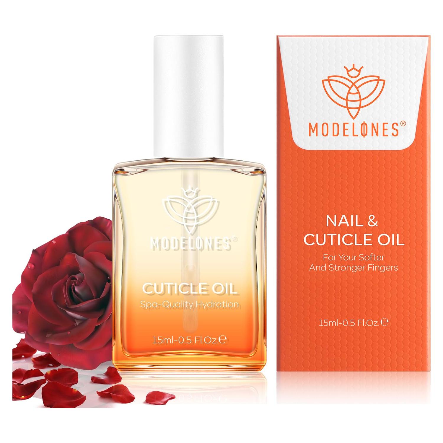 Aceite de Cutícula Modelones 15ml - Crecimiento y Fortalecimiento Rosa