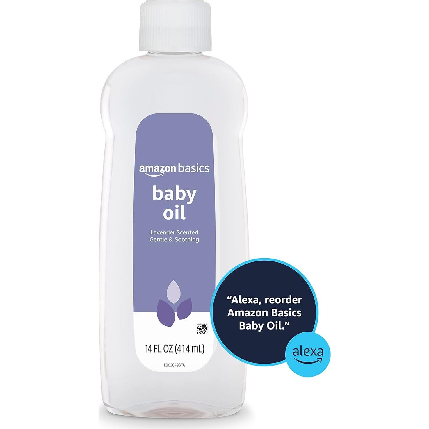 Aceite para Bebés Amazon Basics Lavanda 414 ml Hidratante