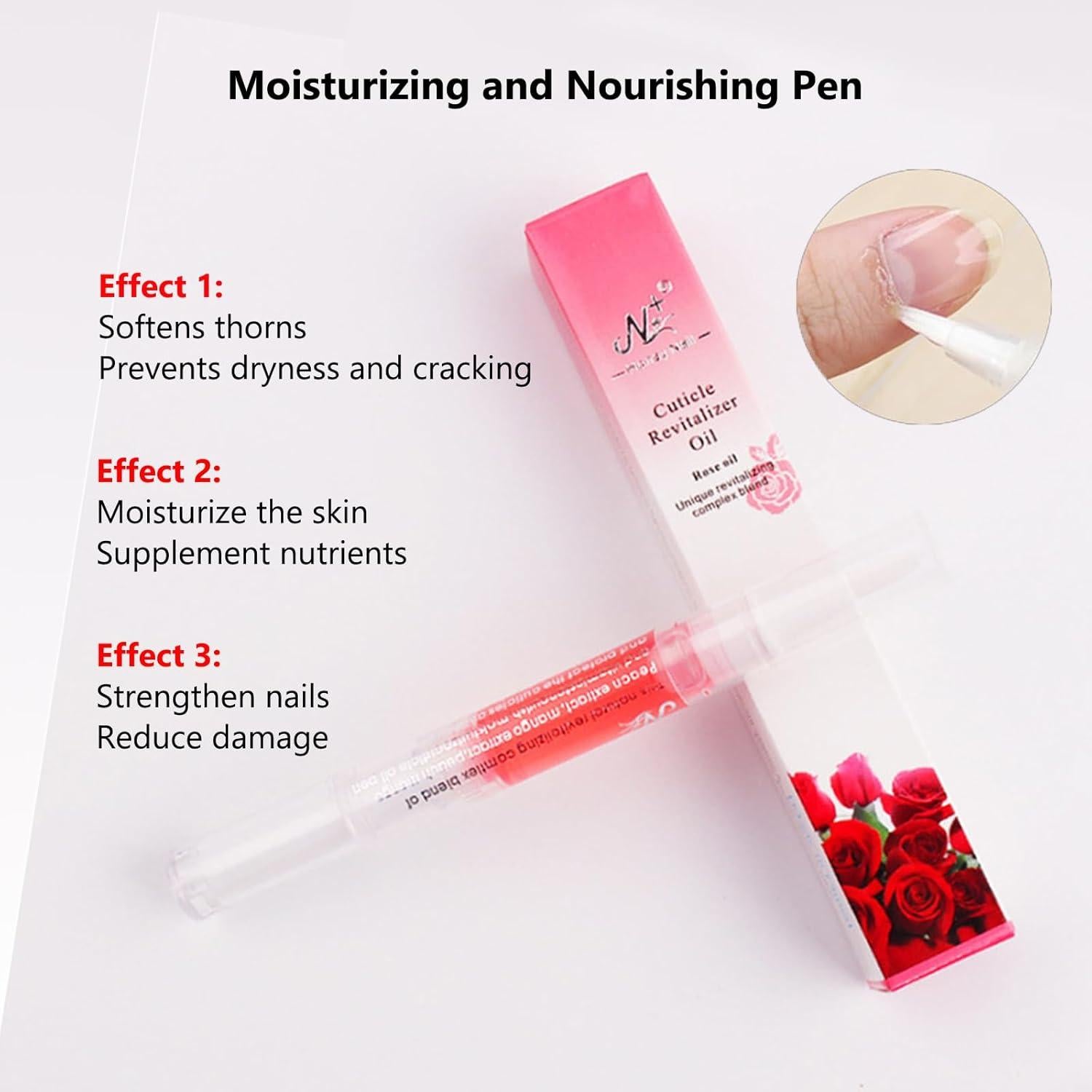 Bolígrafo Aceite Cutículas 6PCS Frutas - Hidratante Uñas