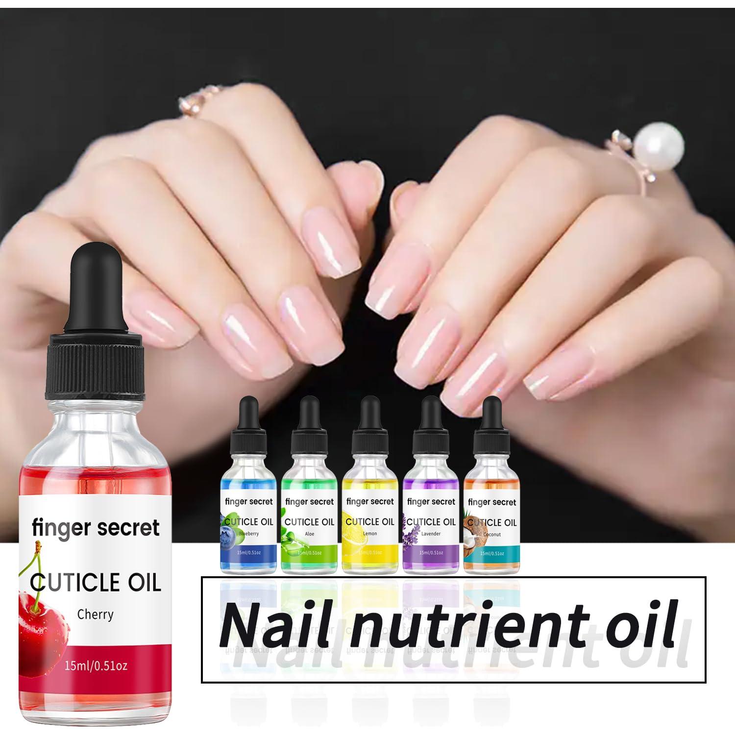 Aceite de Cutícula Cereza 15ml Finger Secret - Hidratante y Fortalecedor